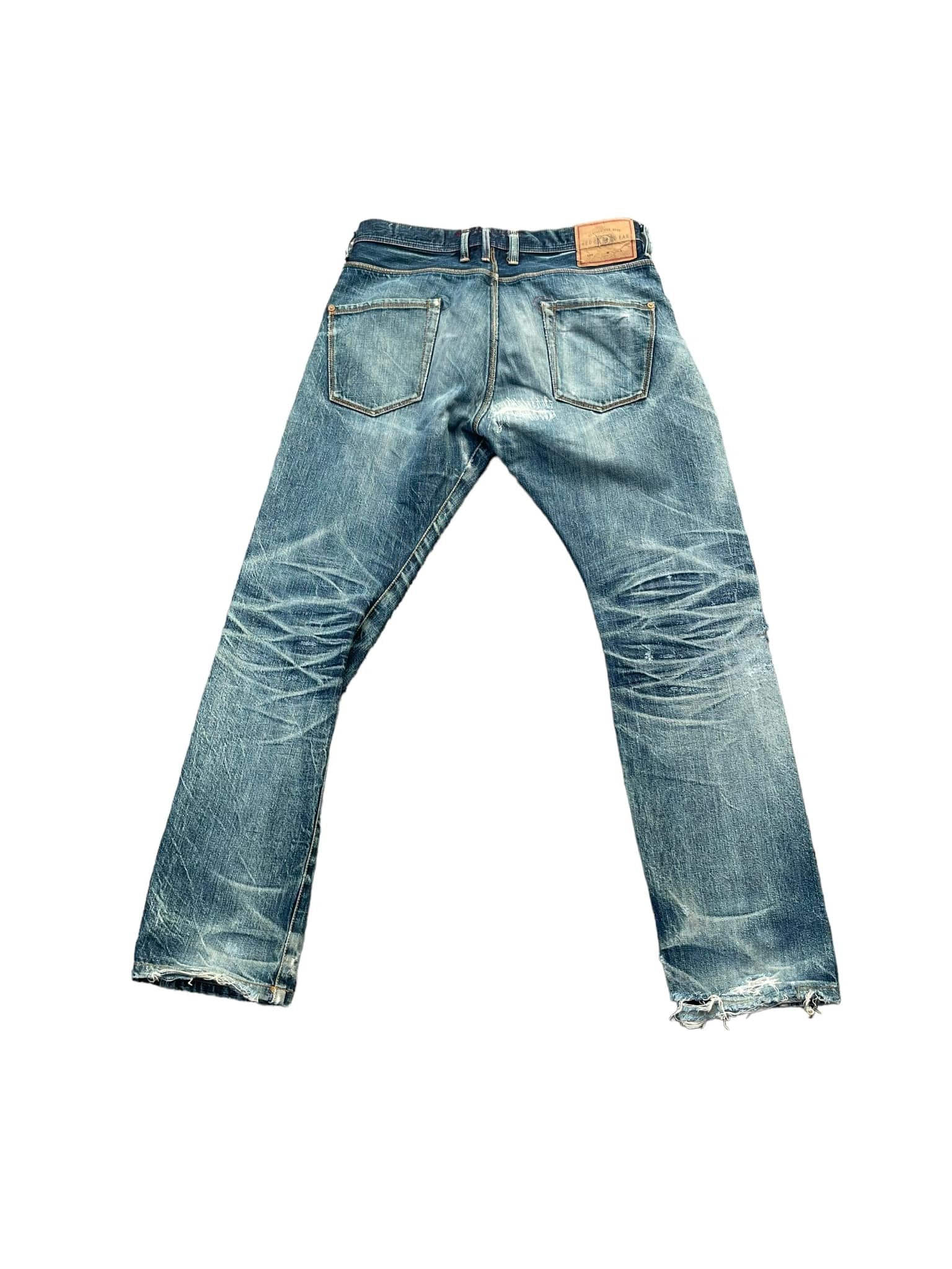 Paul Smith Red Ear Faded Distressed Denim