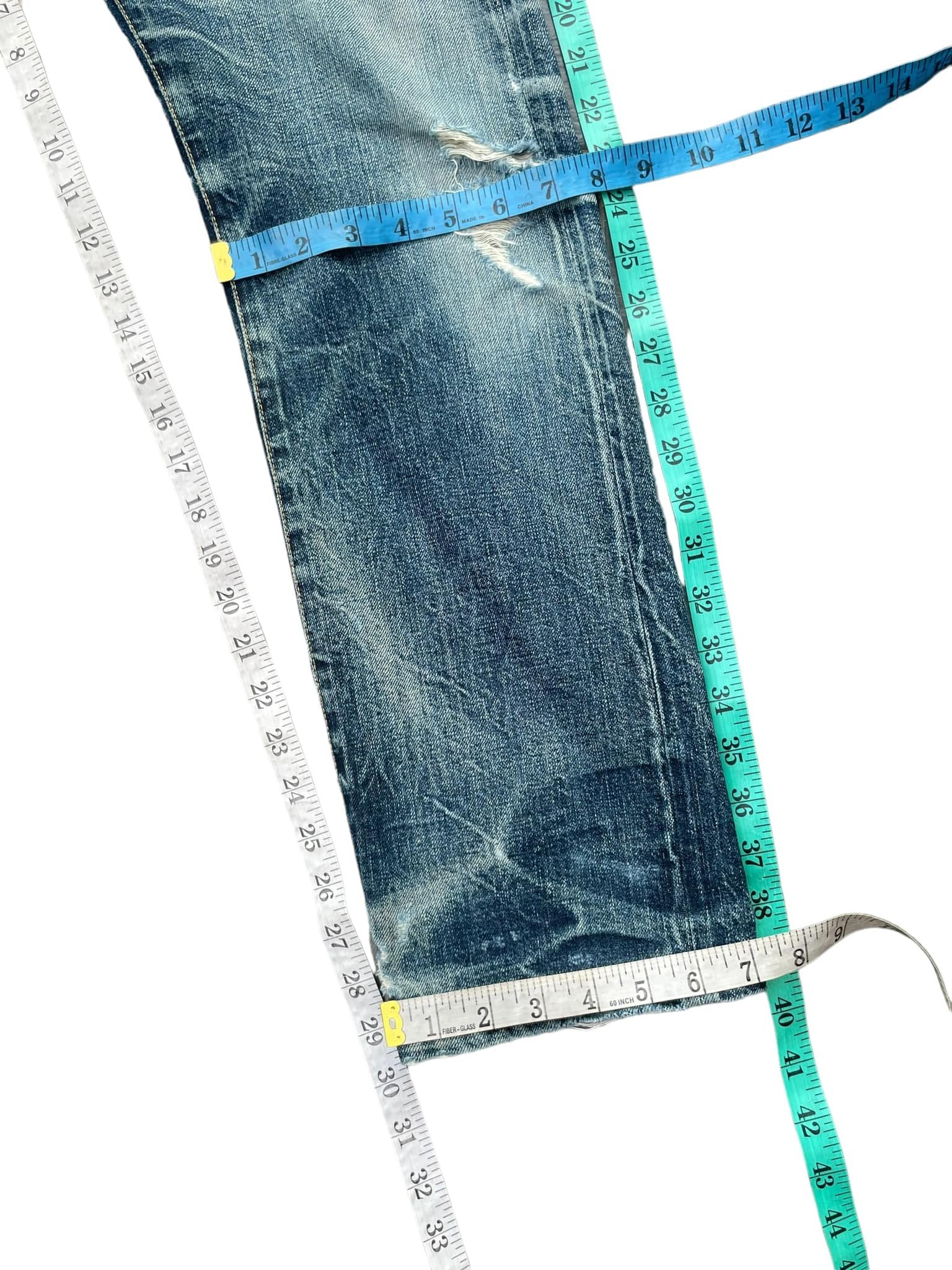 Paul Smith Red Ear Faded Distressed Denim