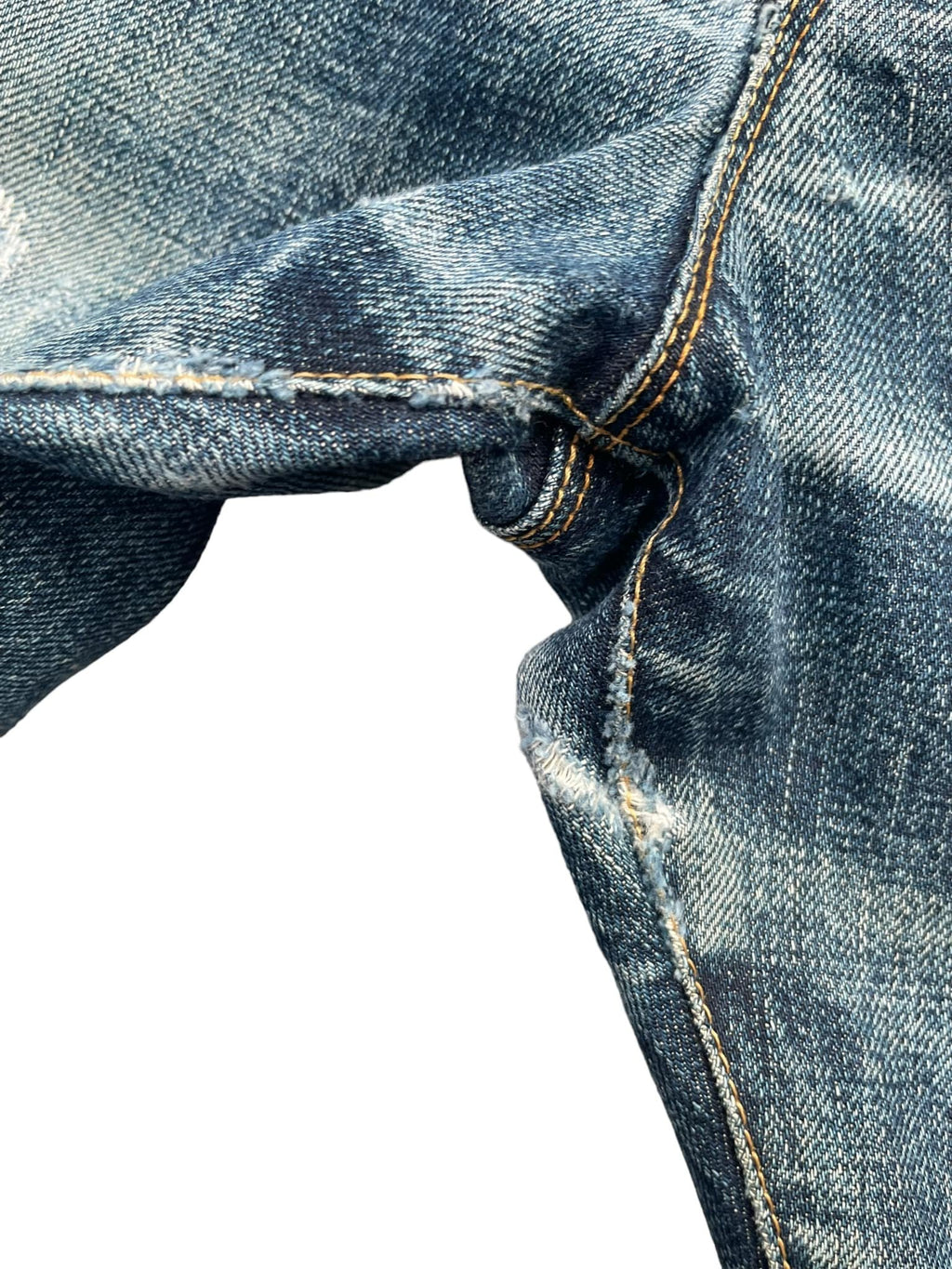 Paul Smith Red Ear Faded Distressed Denim