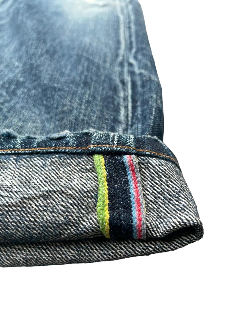 Paul Smith Red Ear Faded Distressed Denim
