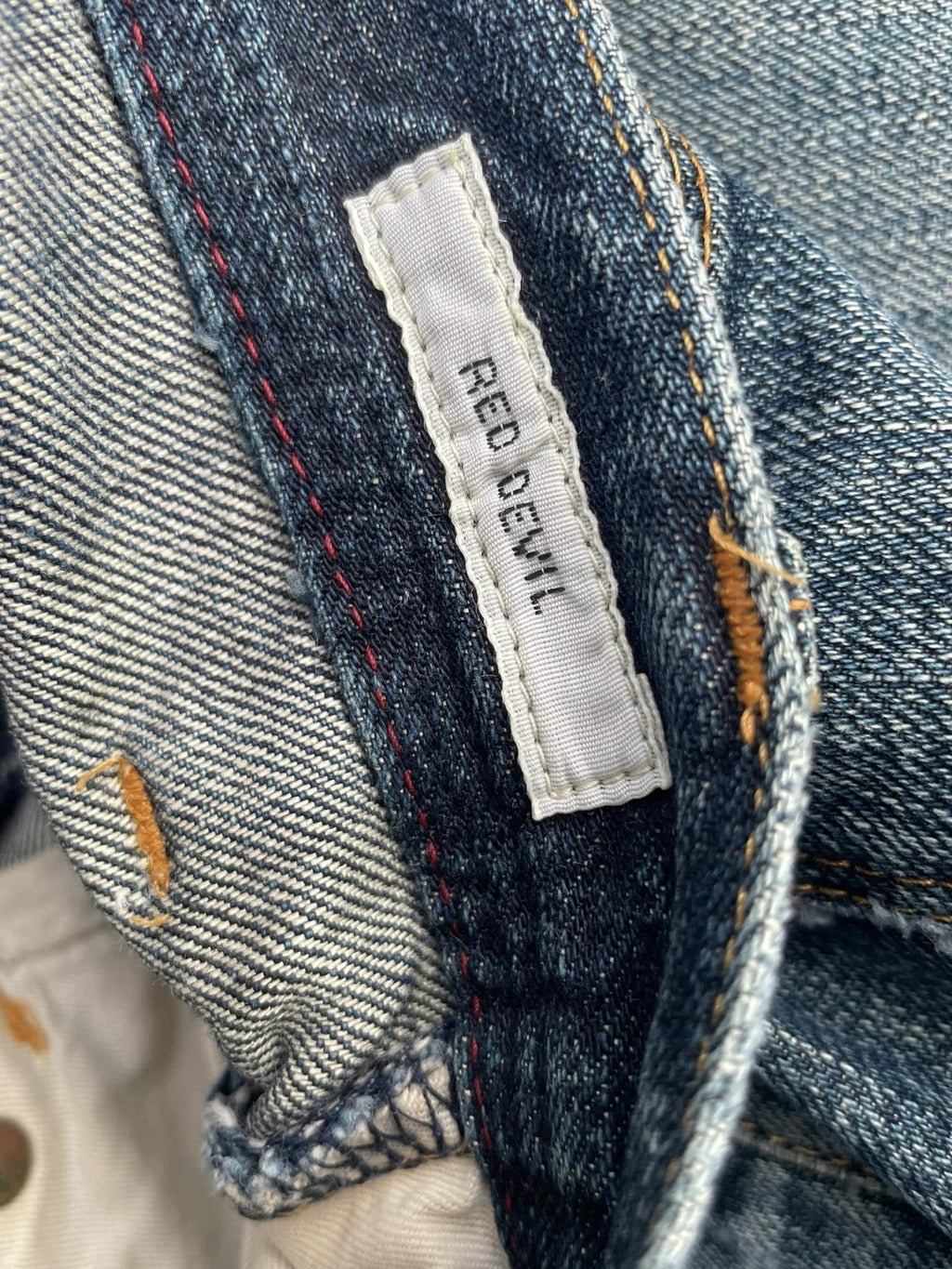 Paul Smith Red Ear Faded Distressed Denim