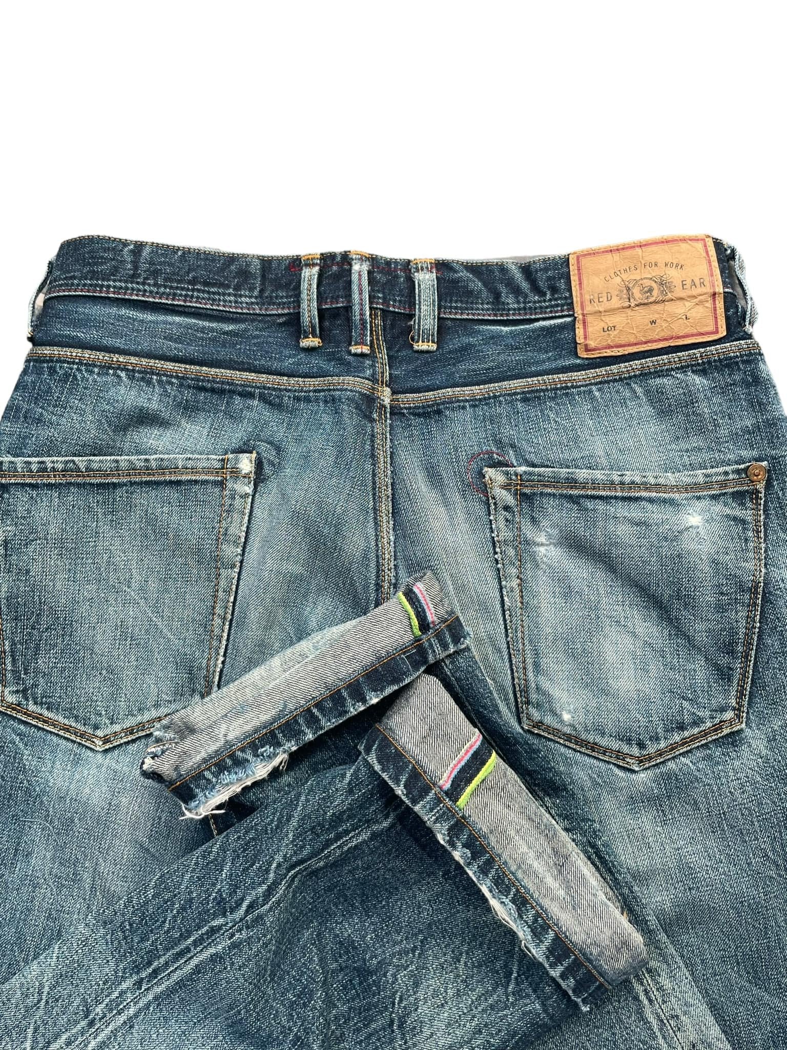 Paul Smith Red Ear Faded Distressed Denim