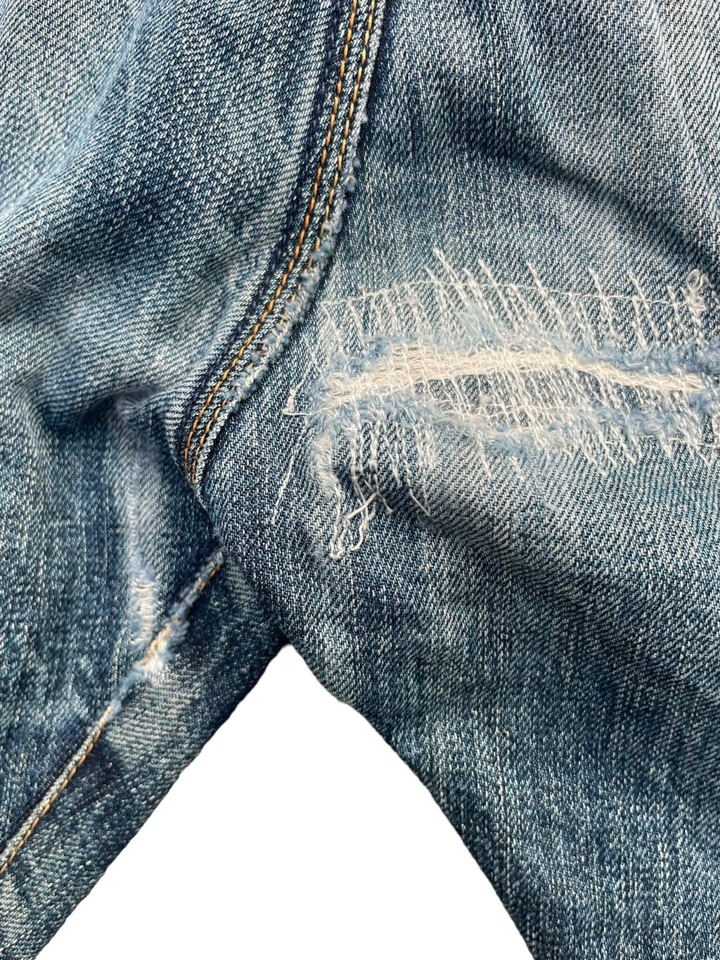 Paul Smith Red Ear Faded Distressed Denim