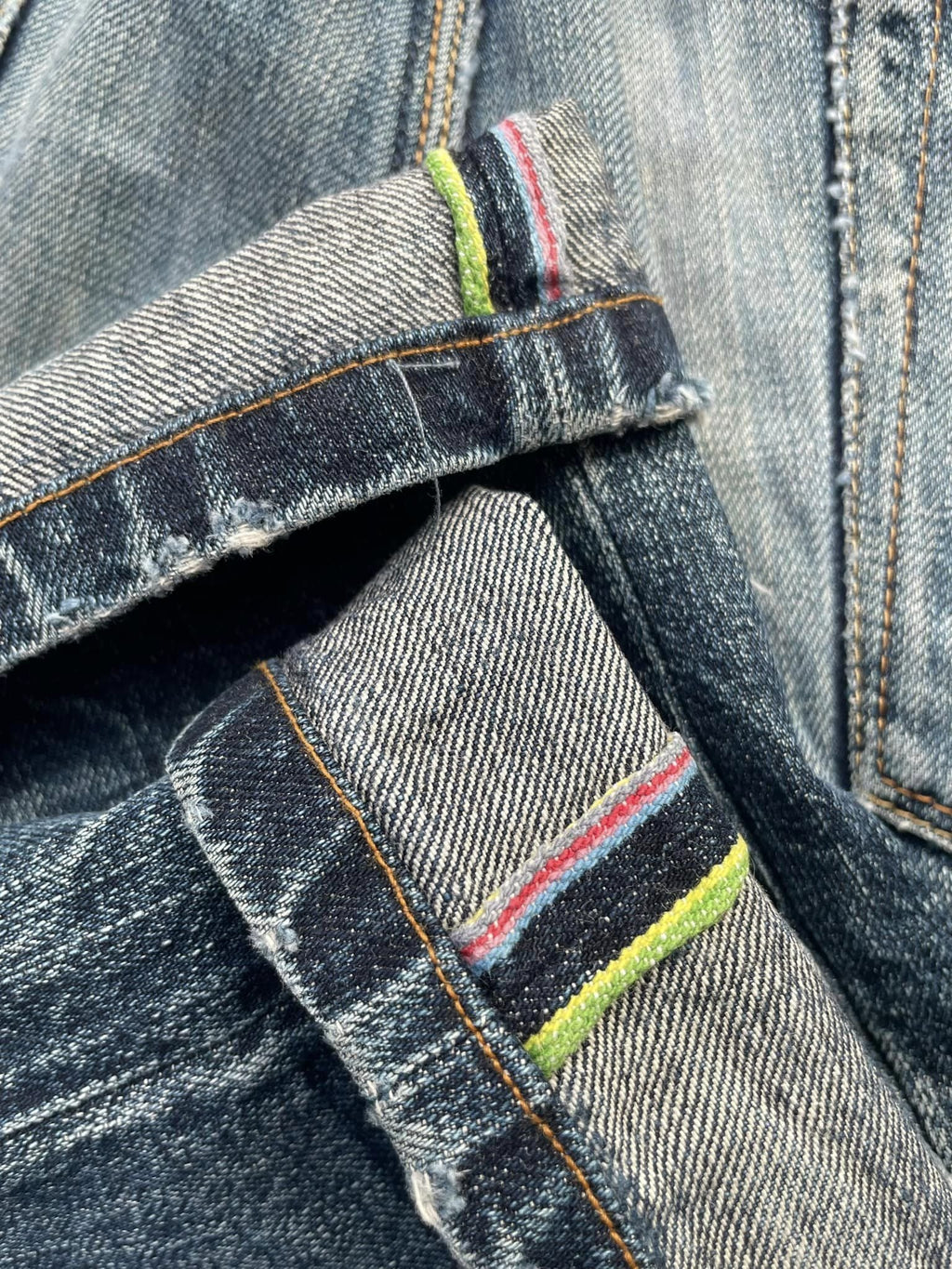 Paul Smith Red Ear Faded Distressed Denim