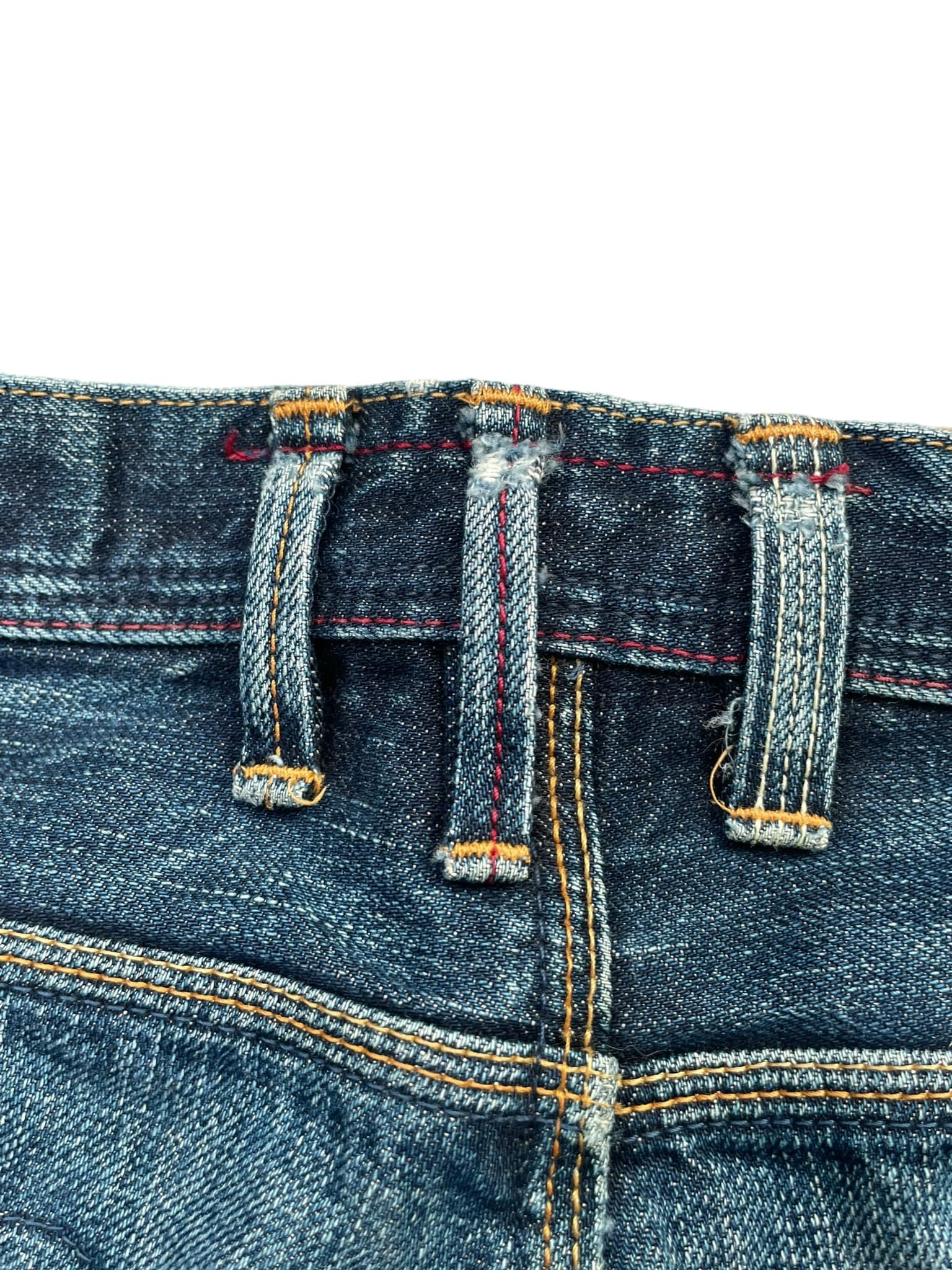 Paul Smith Red Ear Faded Distressed Denim