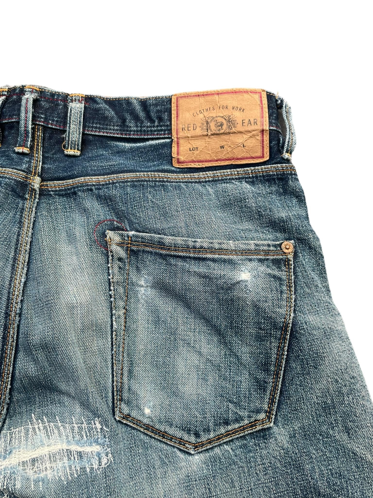 Paul Smith Red Ear Faded Distressed Denim