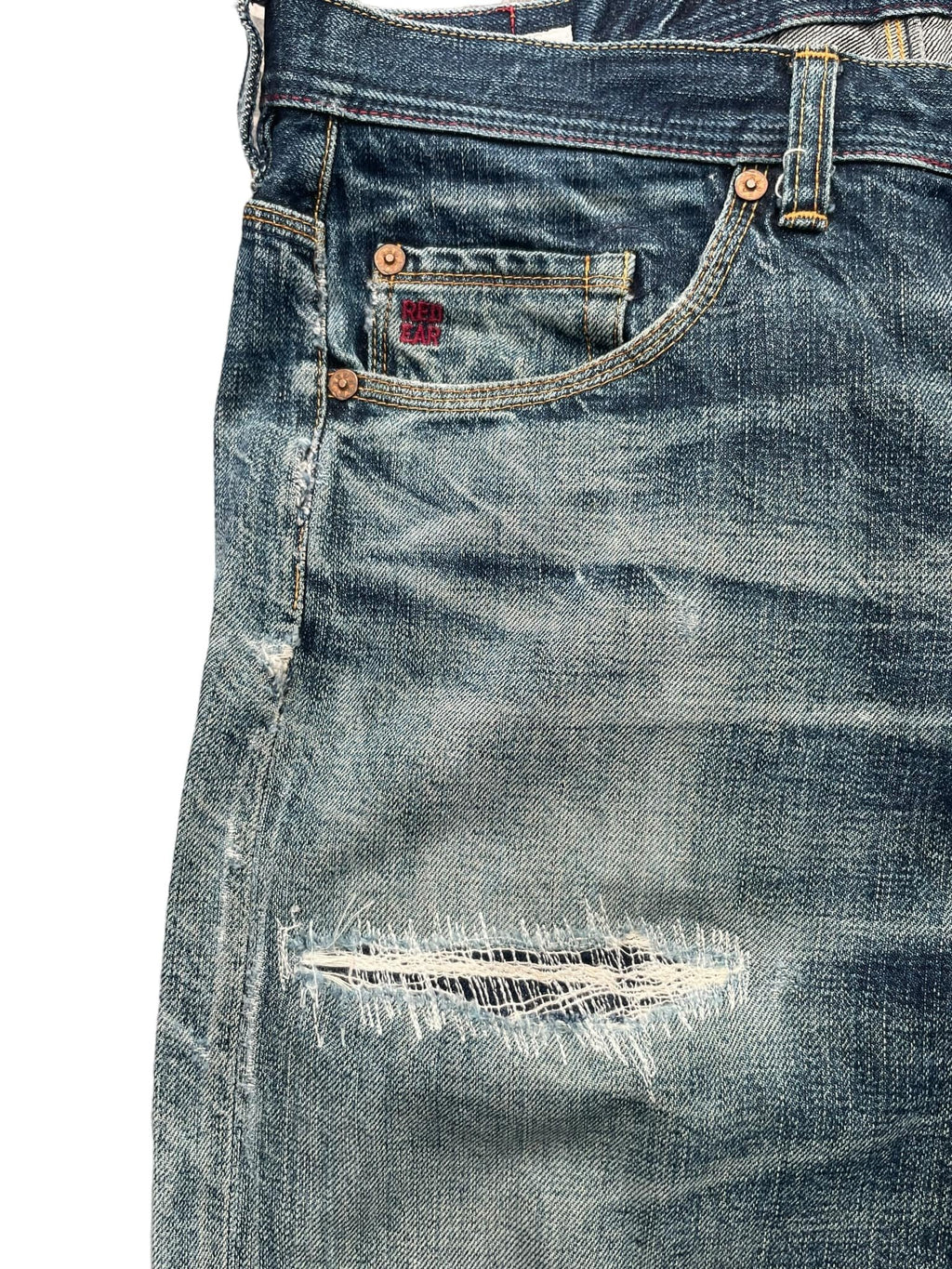 Paul Smith Red Ear Faded Distressed Denim