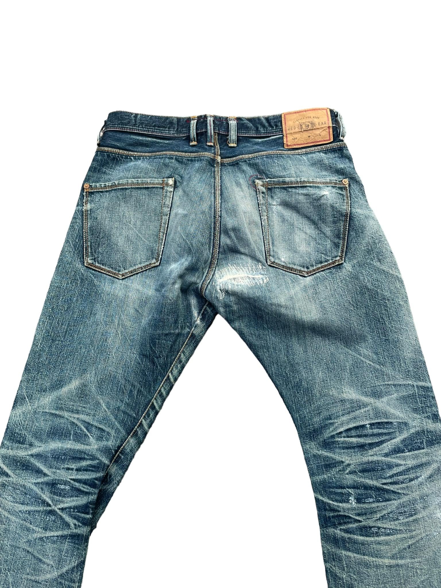 Paul Smith Red Ear Faded Distressed Denim