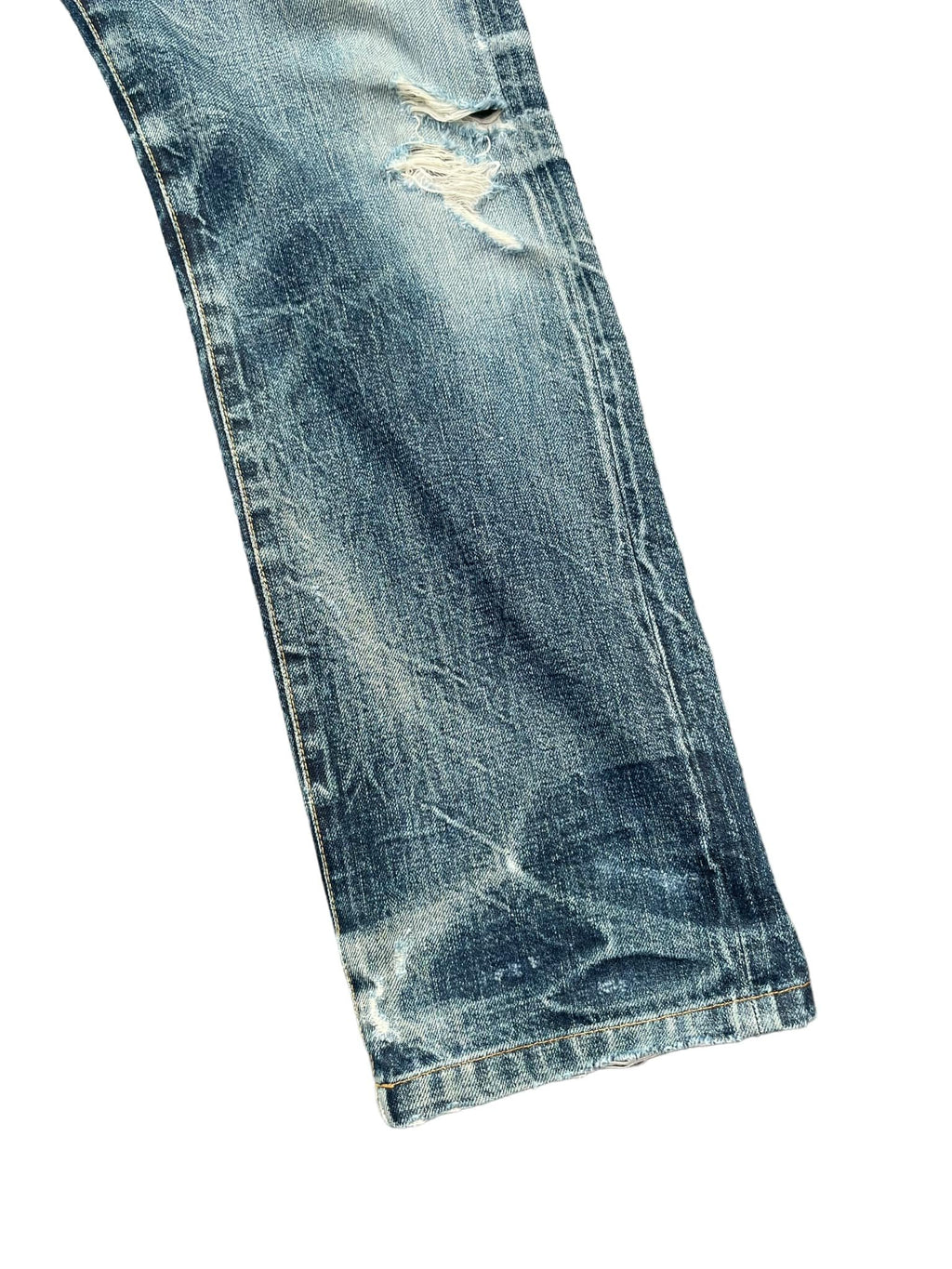 Paul Smith Red Ear Faded Distressed Denim