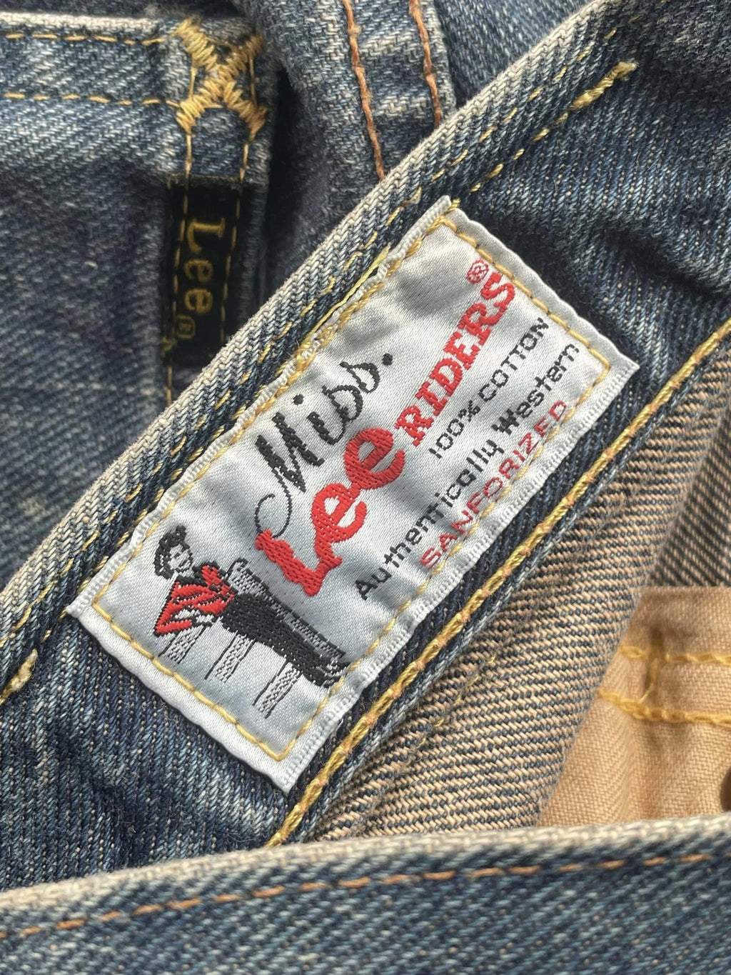 Vintage Miss Lee Riders Half Selvedge Denim