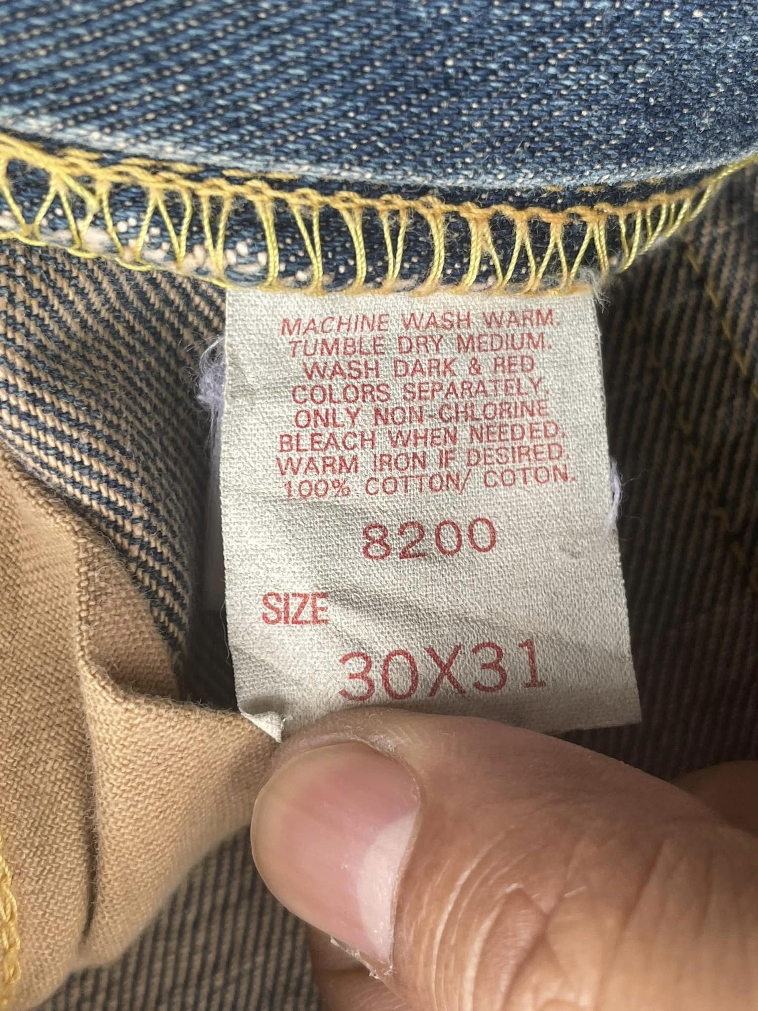 Vintage Miss Lee Riders Half Selvedge Denim