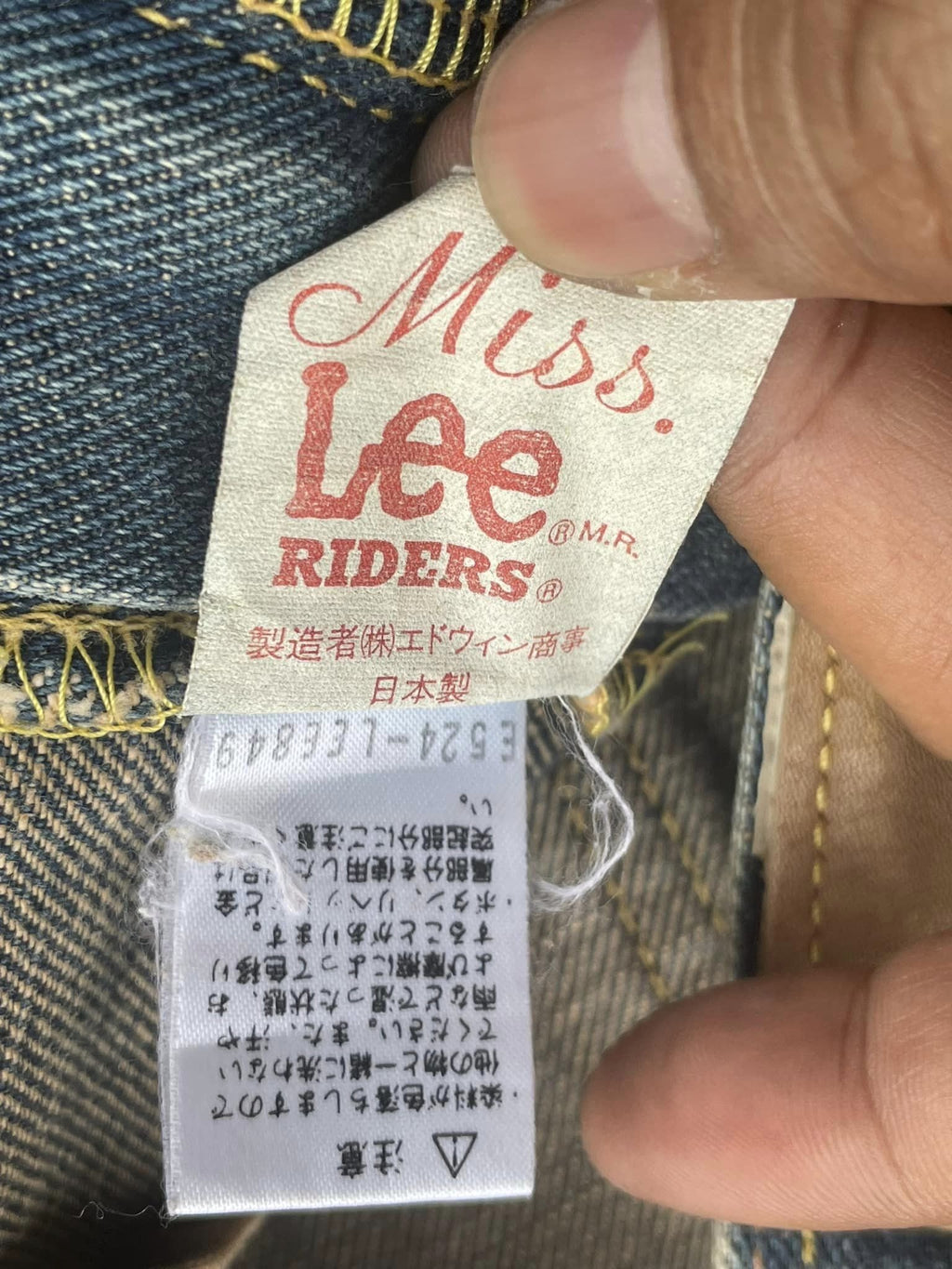 Vintage Miss Lee Riders Half Selvedge Denim