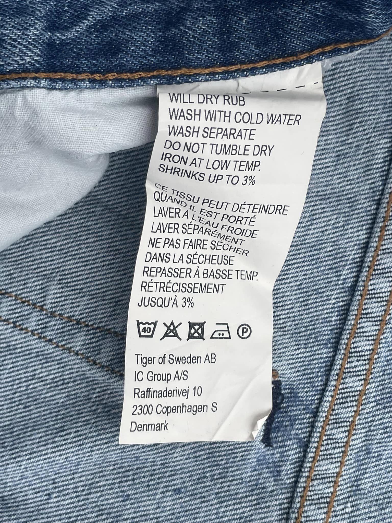 Tiger Of Sweden Stone Wash Denim