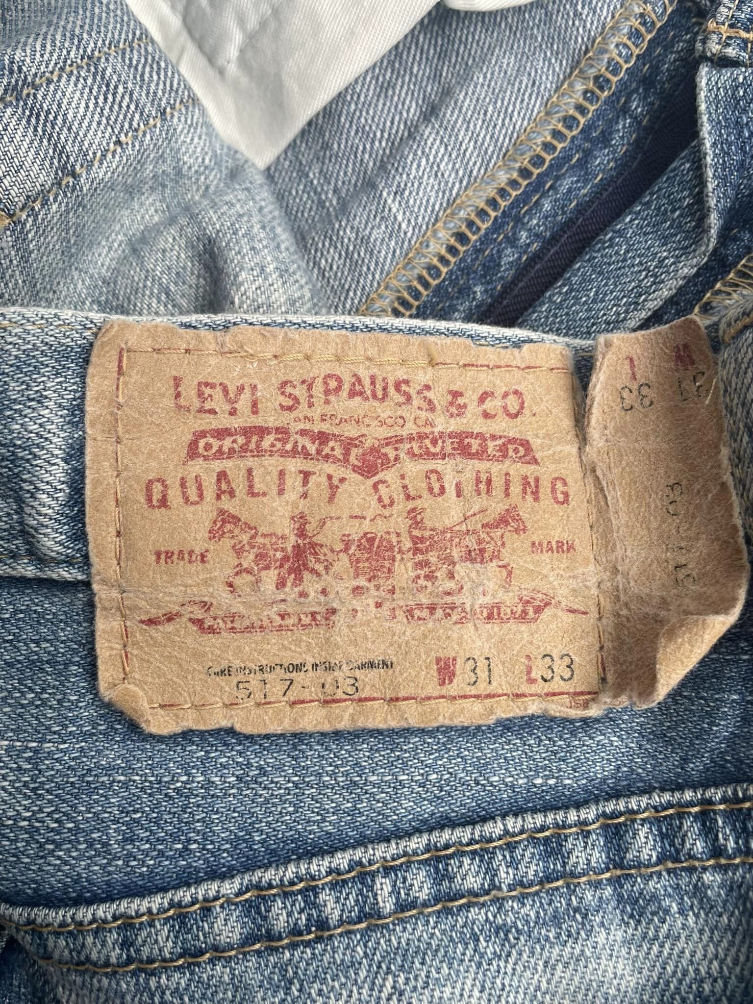 Vintage 2004 Levis 517 Faded Wash Denim