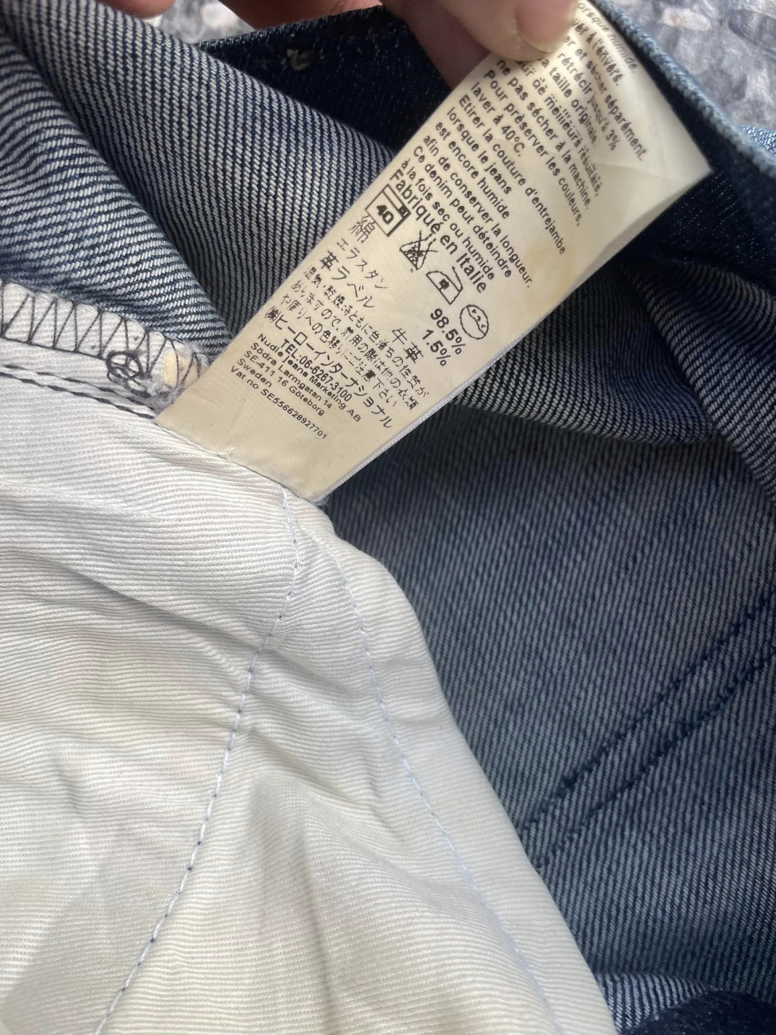 Nudie Thin Finn Faded Wash Denim