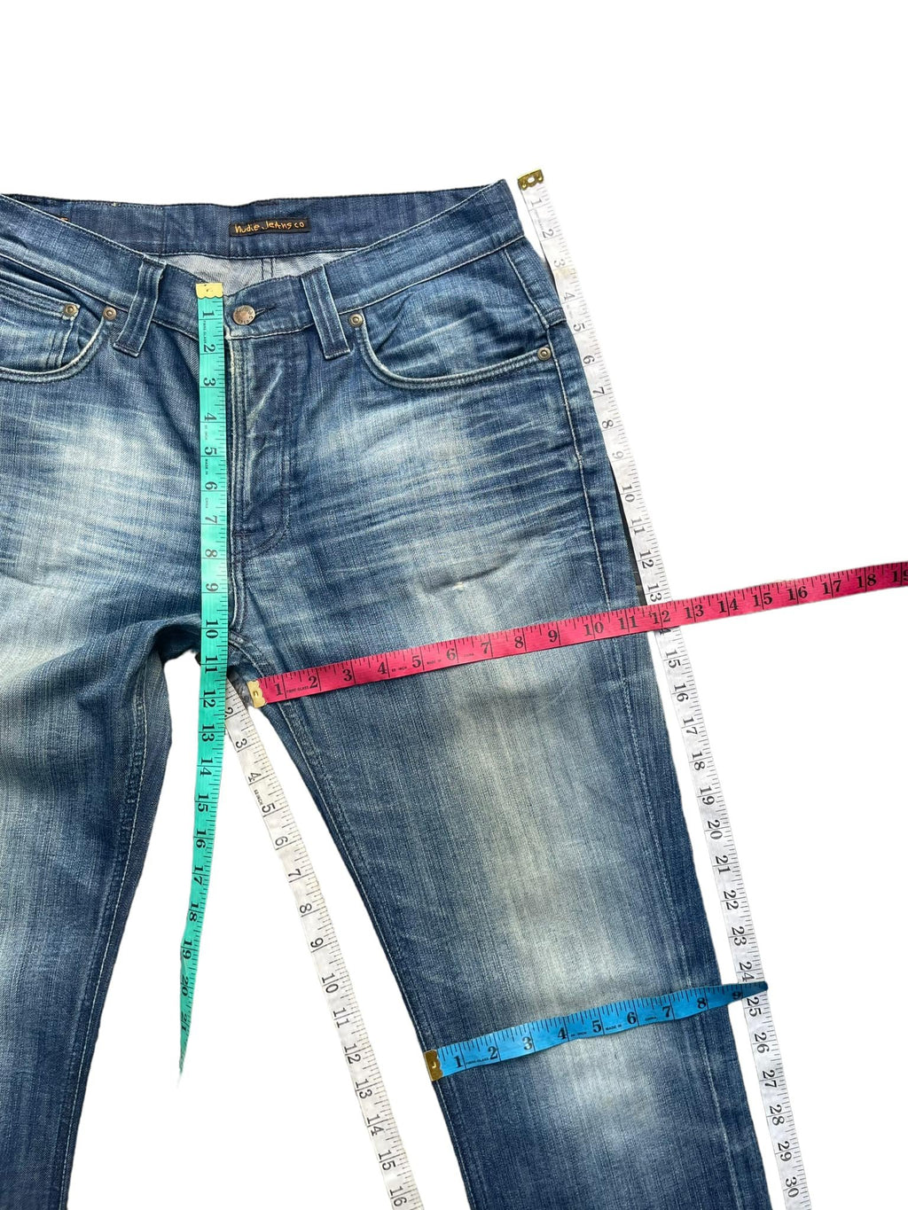 Nudie Thin Finn Faded Wash Denim