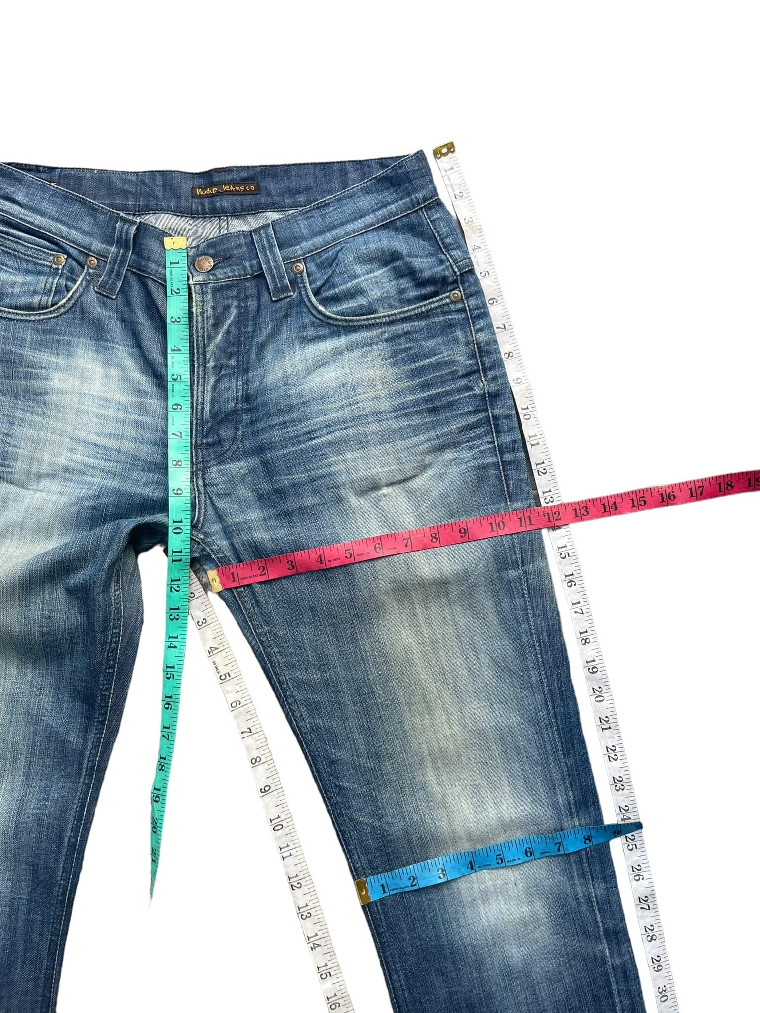 Nudie Thin Finn Faded Wash Denim