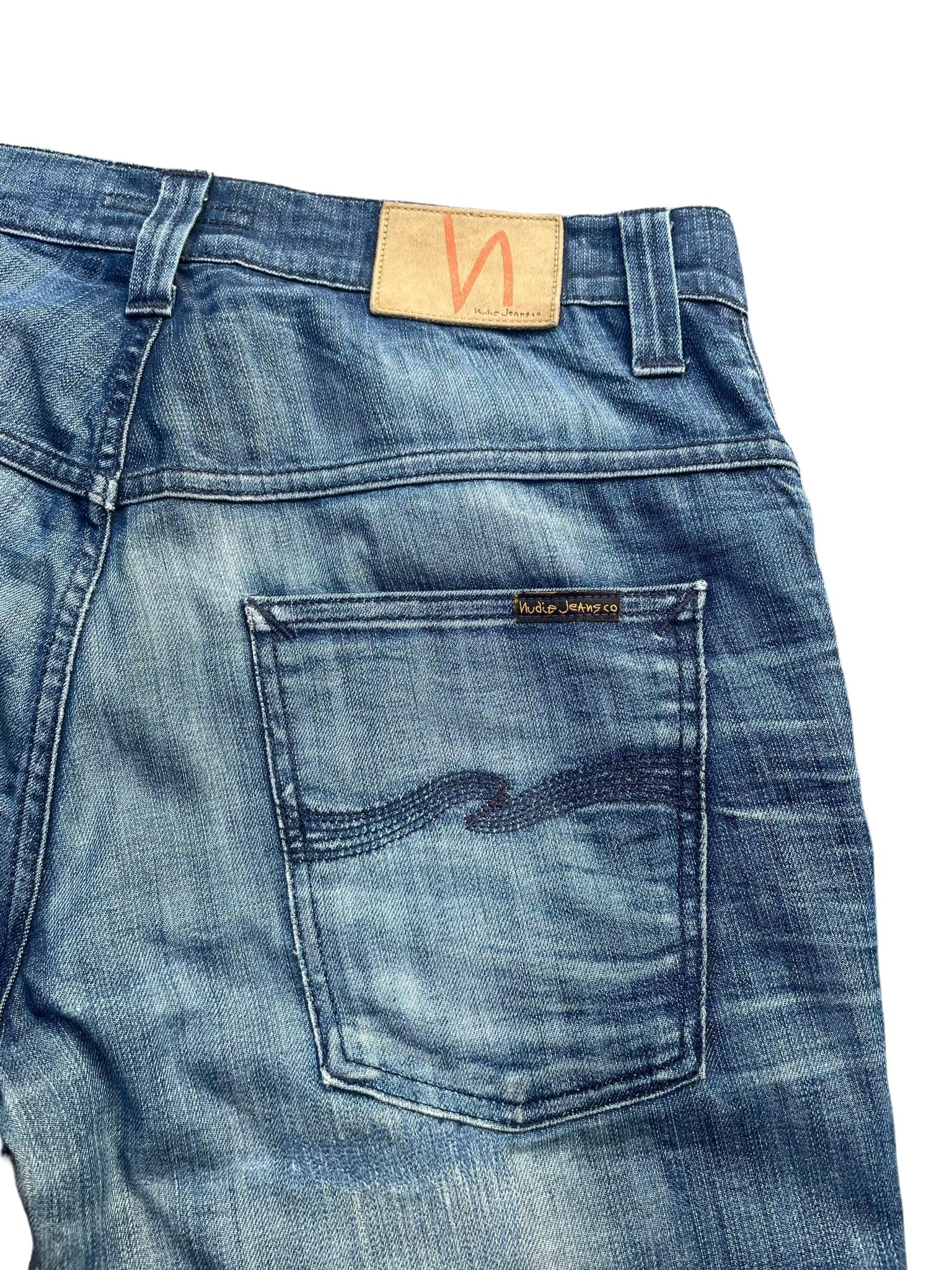 Nudie Thin Finn Faded Wash Denim