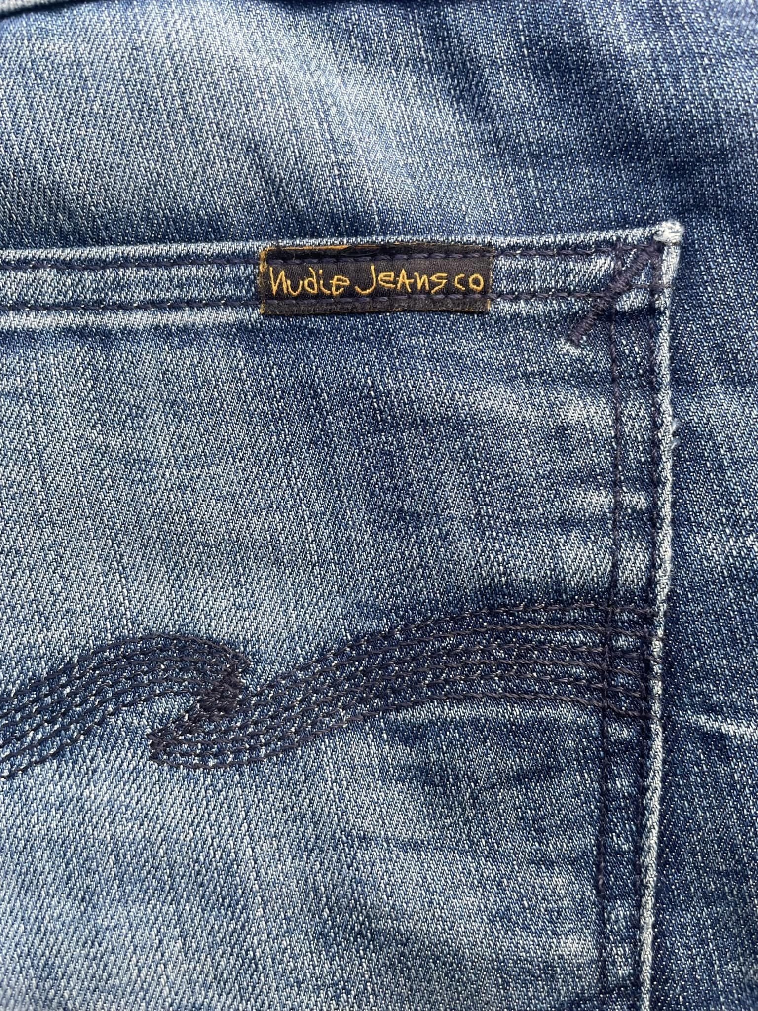 Nudie Thin Finn Faded Wash Denim