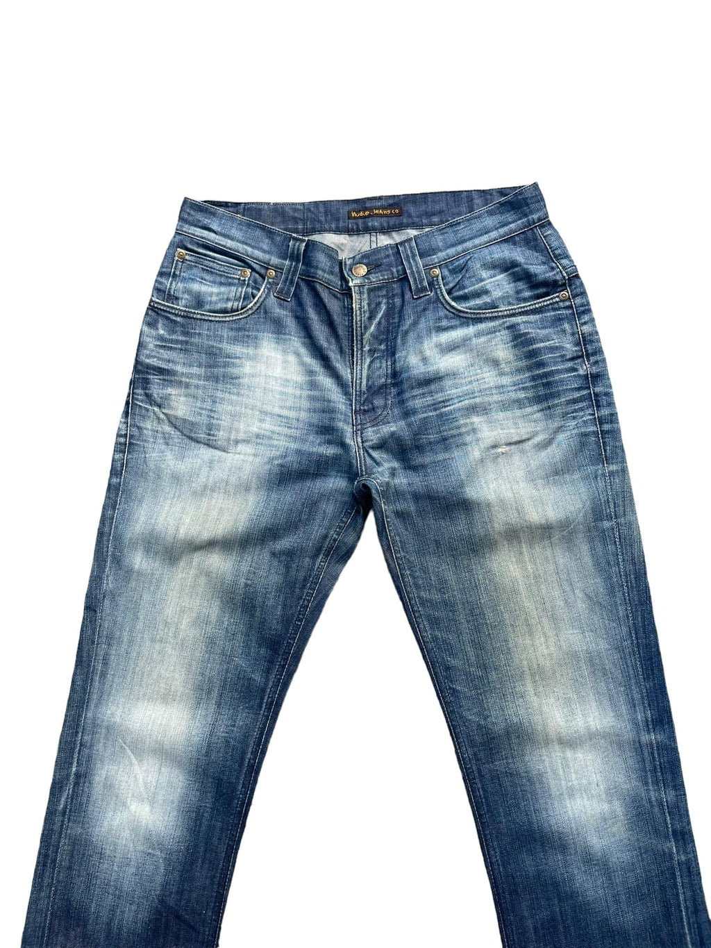 Nudie Thin Finn Faded Wash Denim