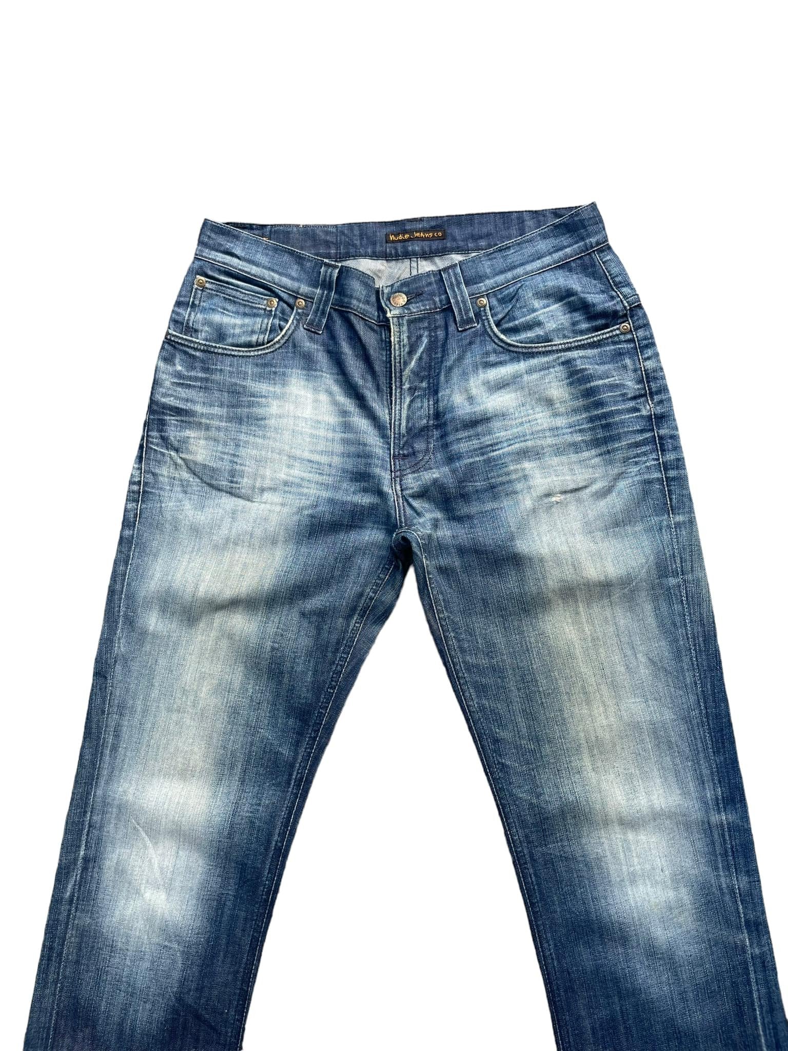 Nudie Thin Finn Faded Wash Denim