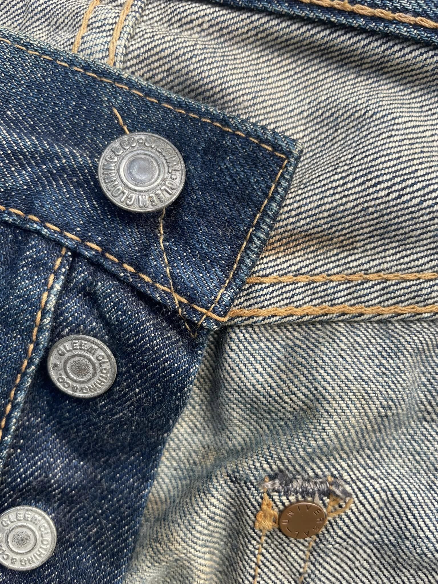 Vintage Gleem Selvedge Distressed Denim