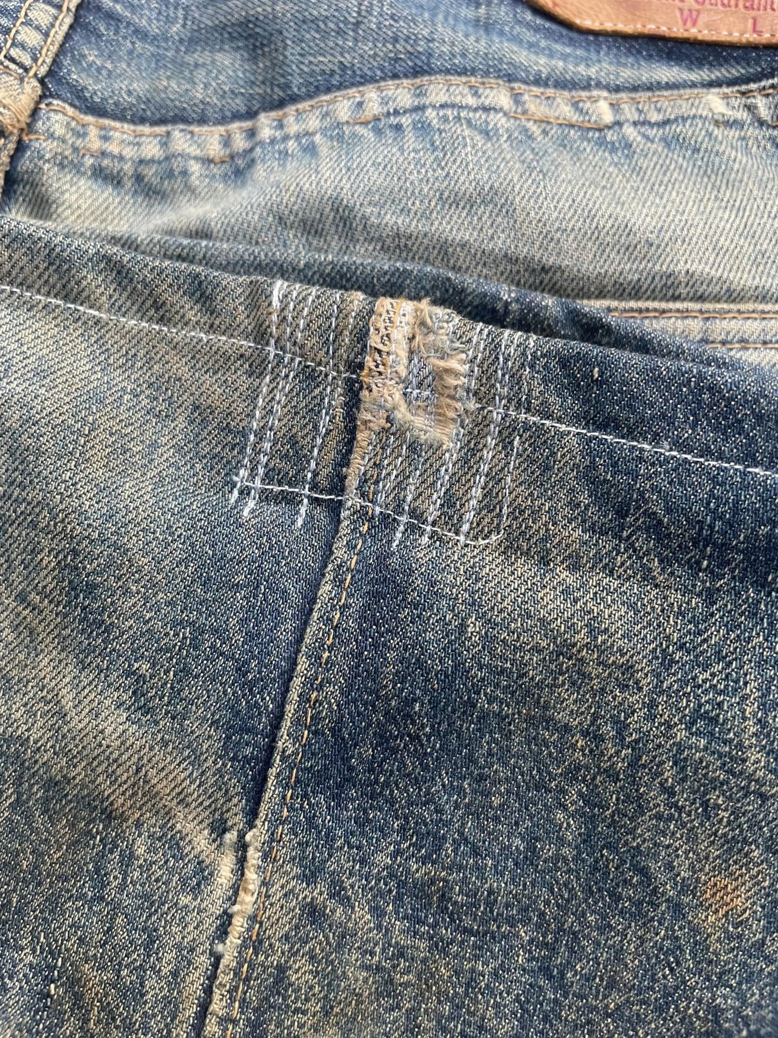 Vintage Gleem Selvedge Distressed Denim