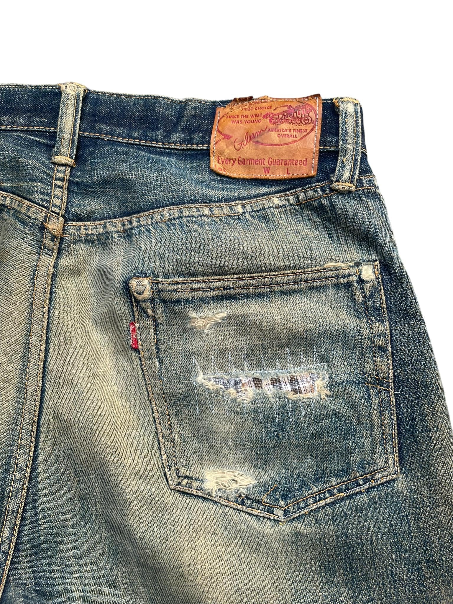 Vintage Gleem Selvedge Distressed Denim