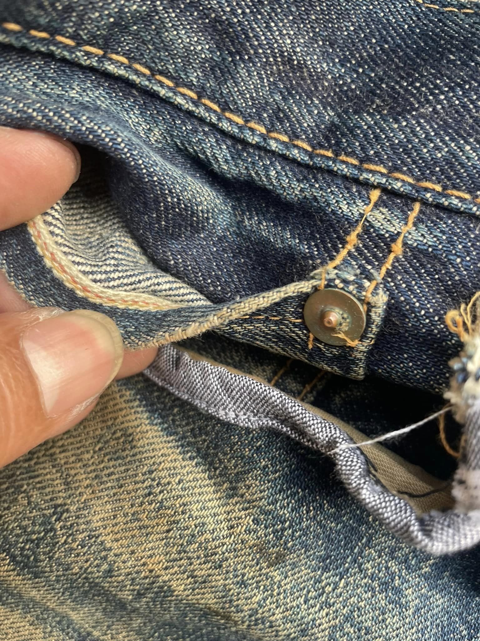 Vintage Gleem Selvedge Distressed Denim