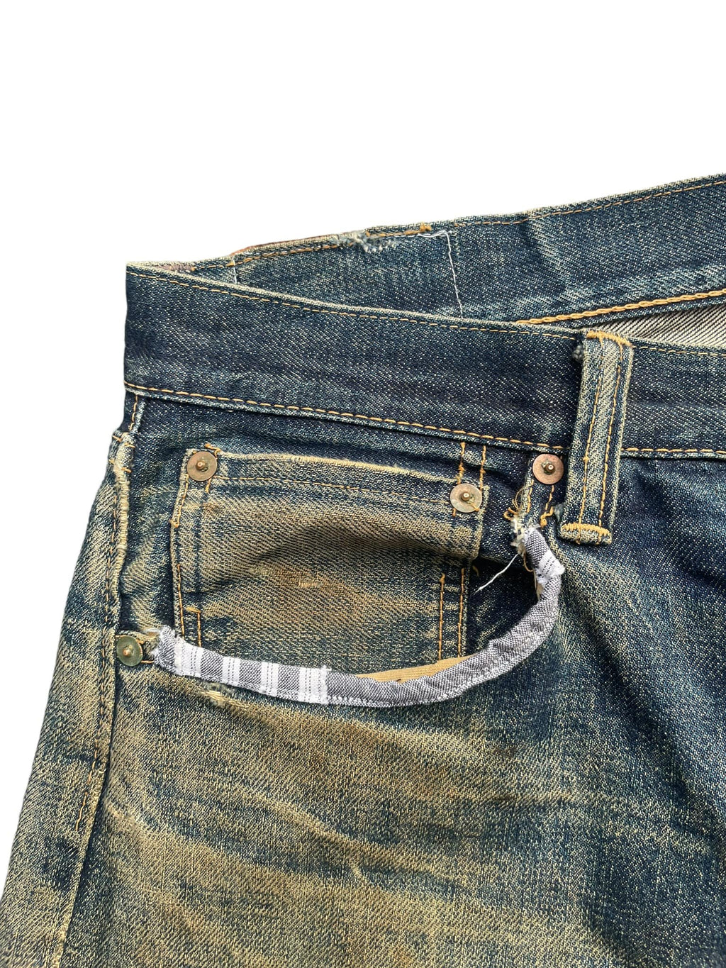 Vintage Gleem Selvedge Distressed Denim