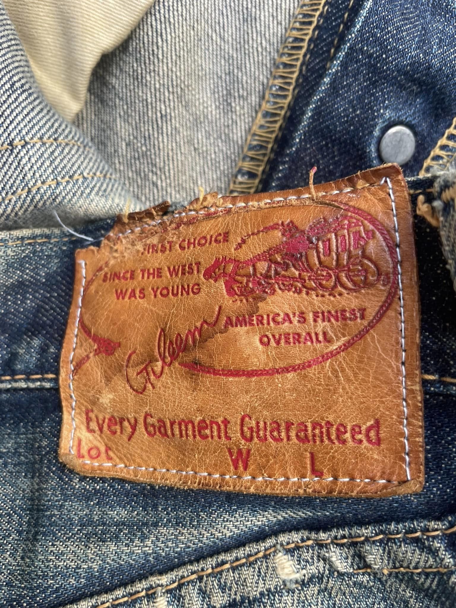 Vintage Gleem Selvedge Distressed Denim