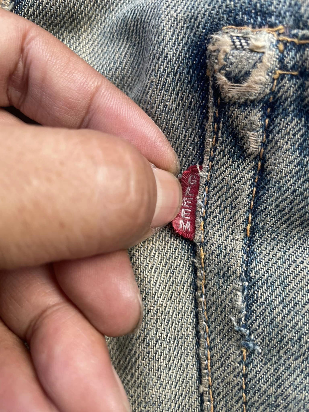 Vintage Gleem Selvedge Distressed Denim