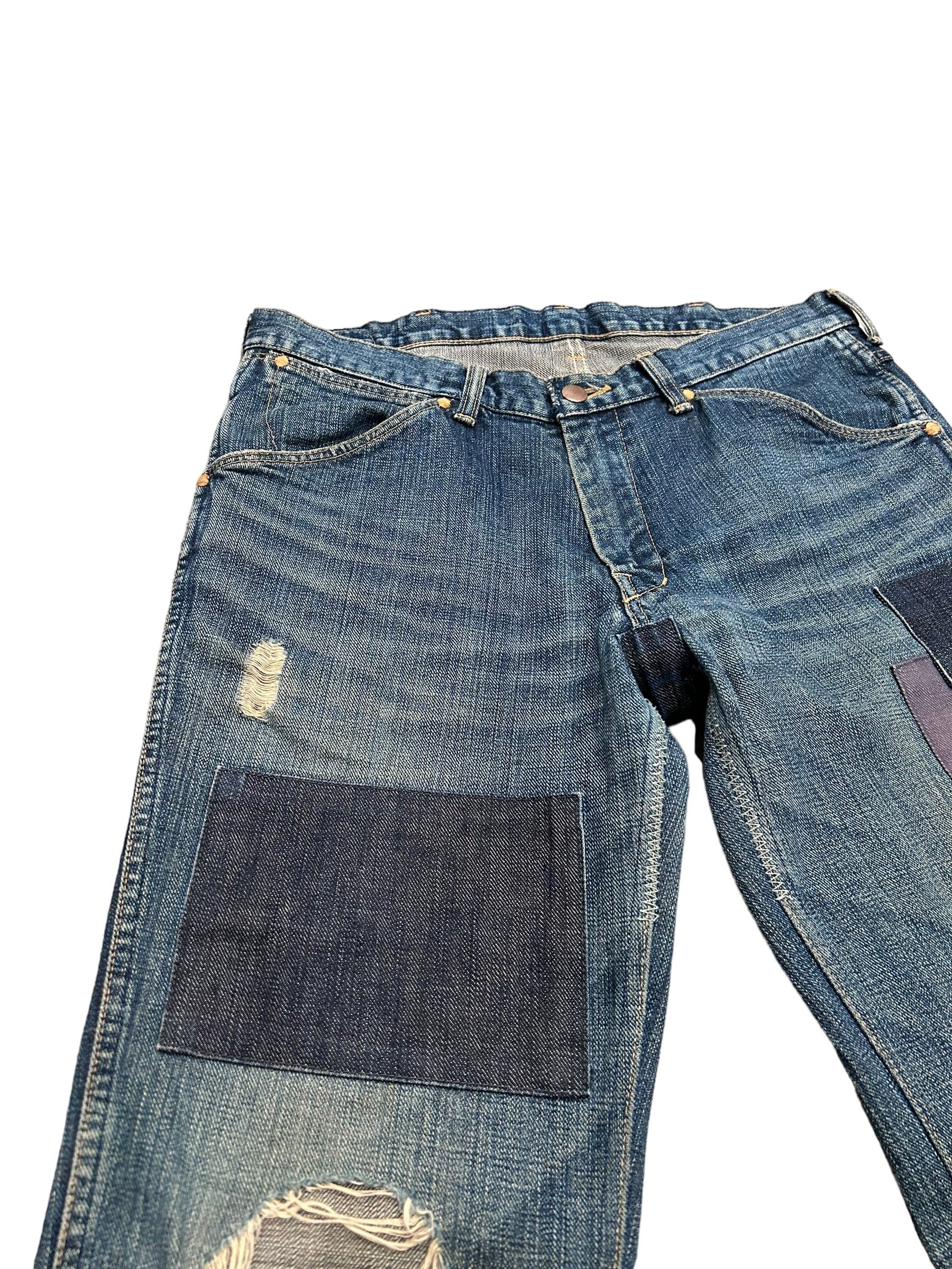 AW03 Number (N)ine Touch Me I’m Sick Kurt Cobain Distressed Patchwork Denim