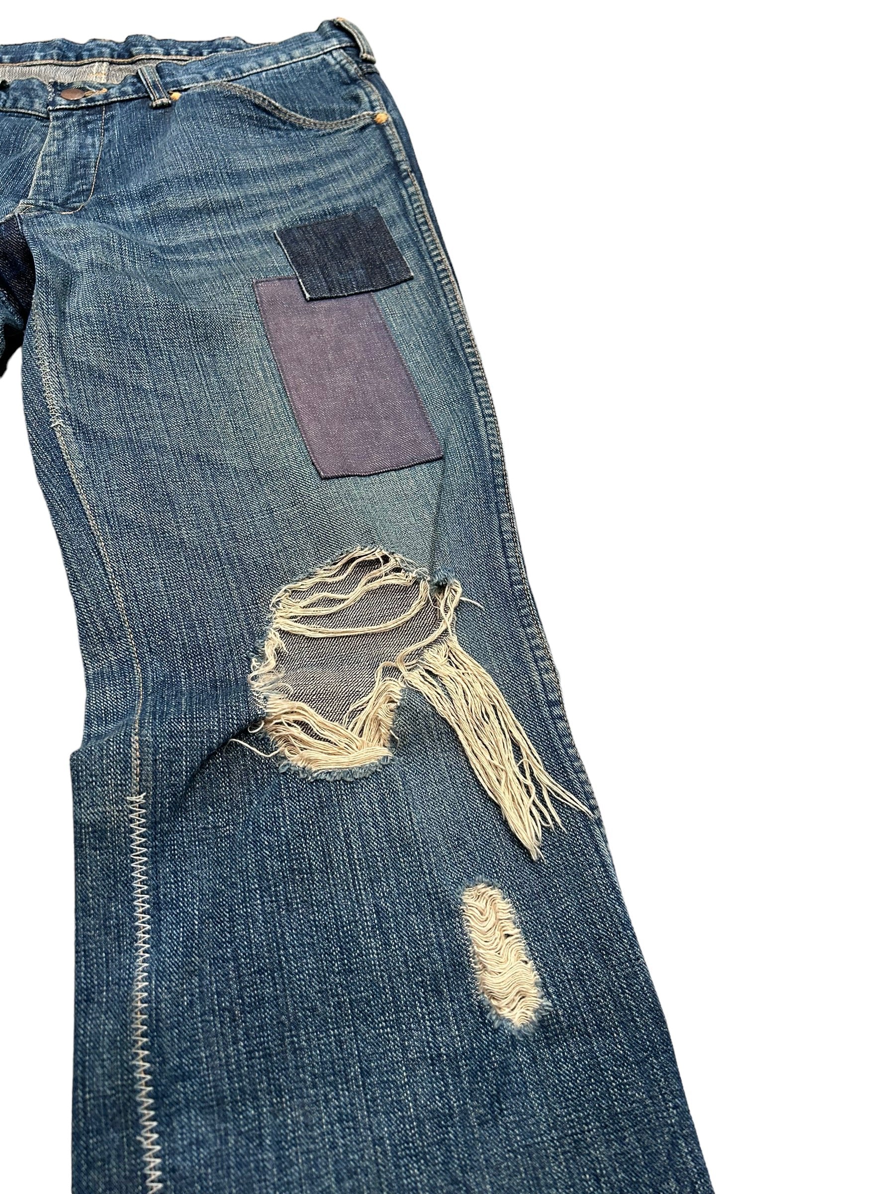 AW03 Number (N)ine Touch Me I’m Sick Kurt Cobain Distressed Patchwork Denim