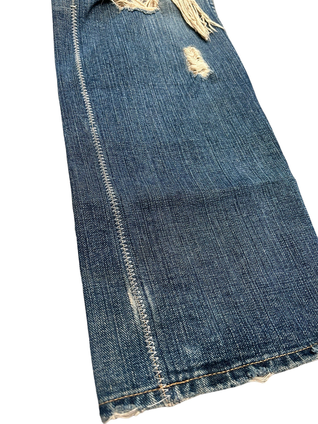 AW03 Number (N)ine Touch Me I’m Sick Kurt Cobain Distressed Patchwork Denim