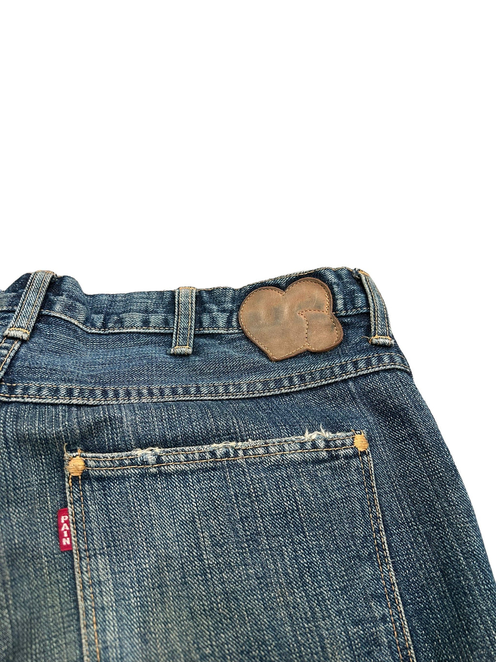 AW03 Number (N)ine Touch Me I’m Sick Kurt Cobain Distressed Patchwork Denim