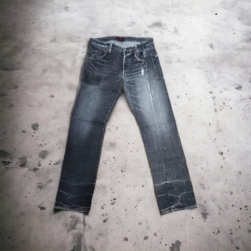 Sample Johnbull Asymmetrical Side Stitch Denim