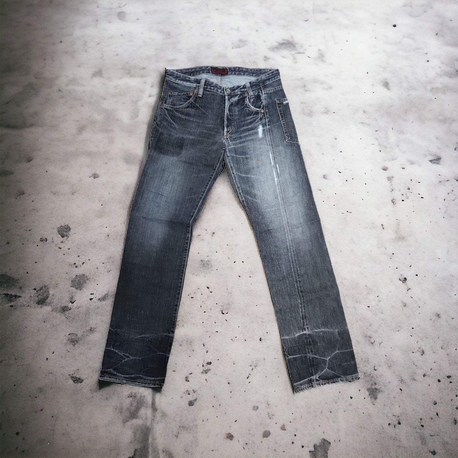 Sample Johnbull Asymmetrical Side Stitch Denim