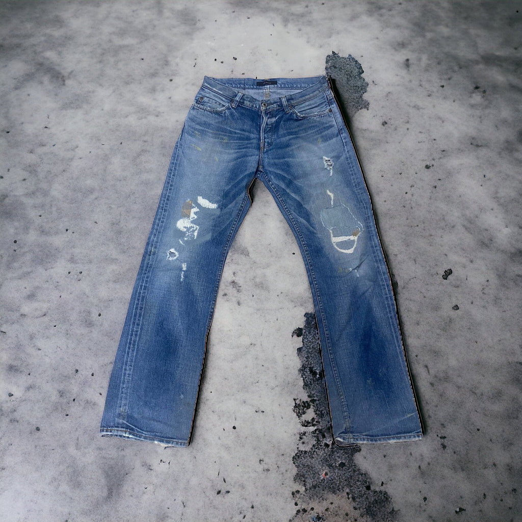 Johnbull Distressed Denim With Repairs