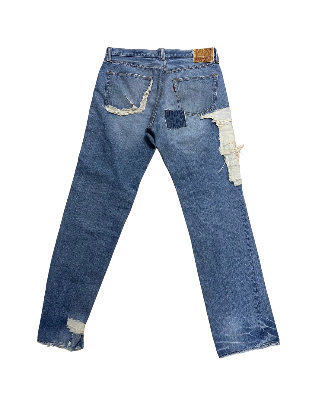 Johnbull Patchwork/Bandage Style Denim