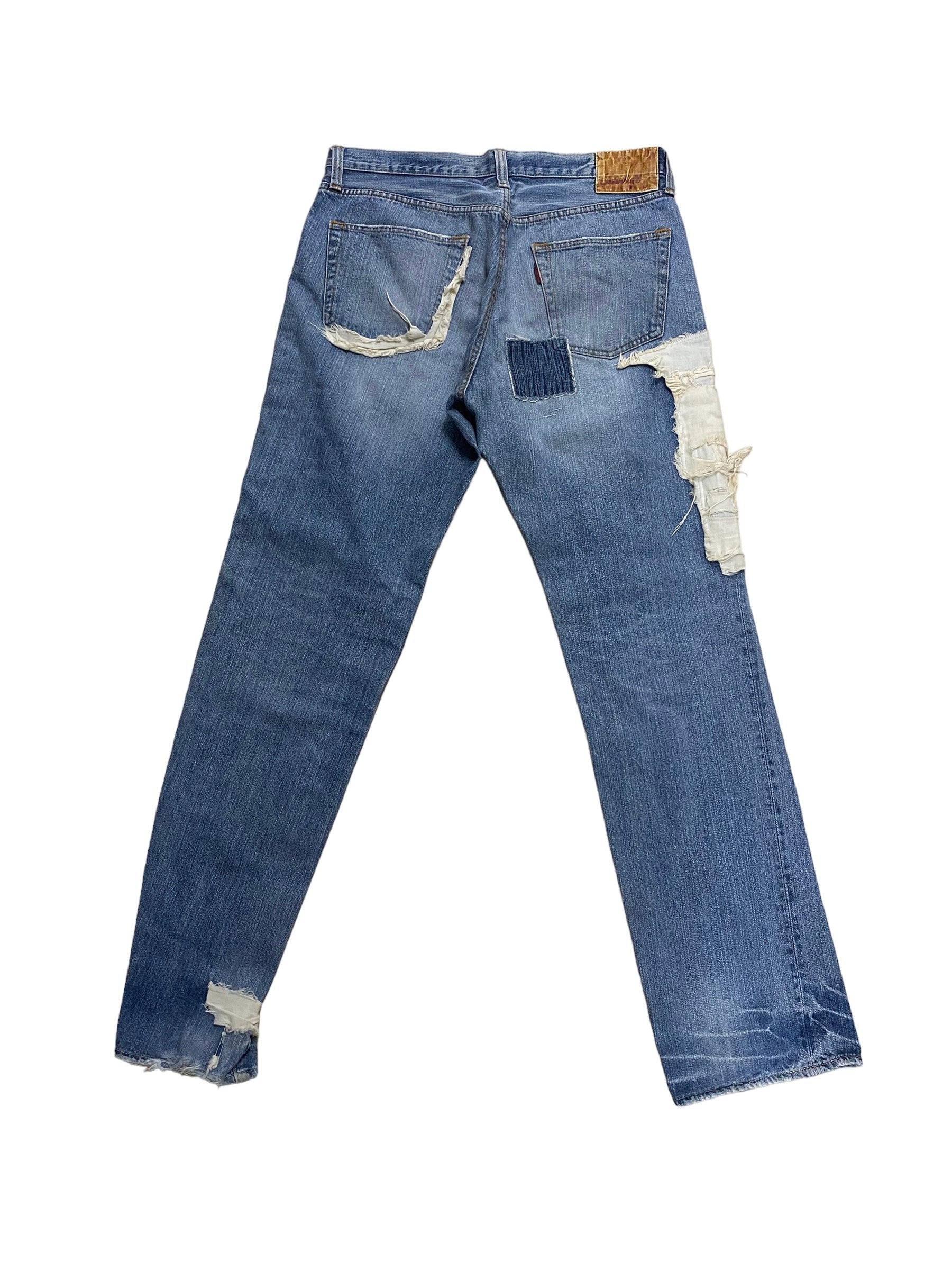 Johnbull Patchwork/Bandage Style Denim