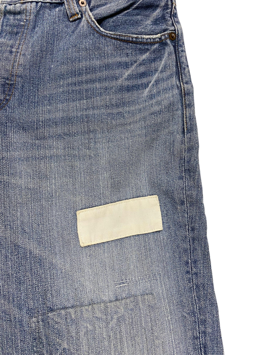 Johnbull Patchwork/Bandage Style Denim
