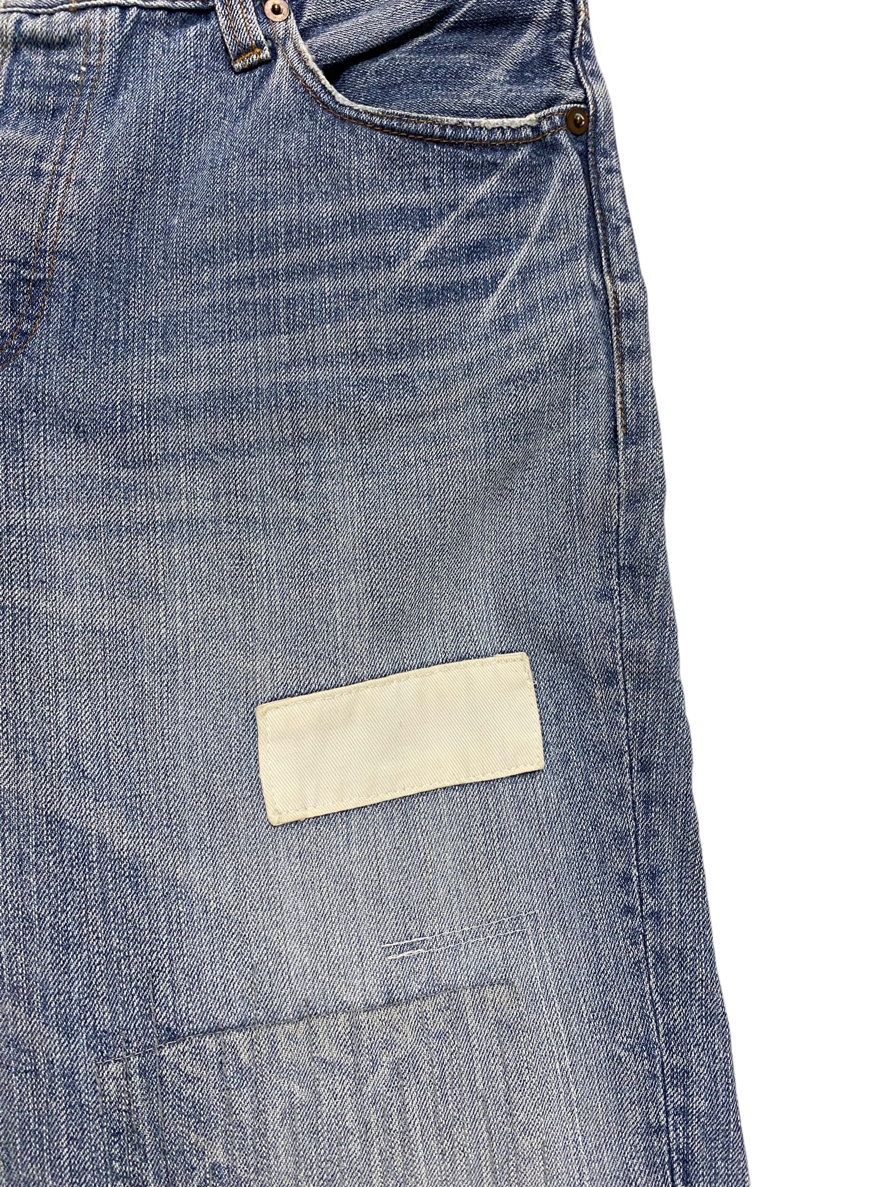 Johnbull Patchwork/Bandage Style Denim