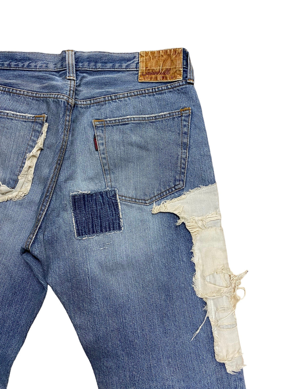 Johnbull Patchwork/Bandage Style Denim