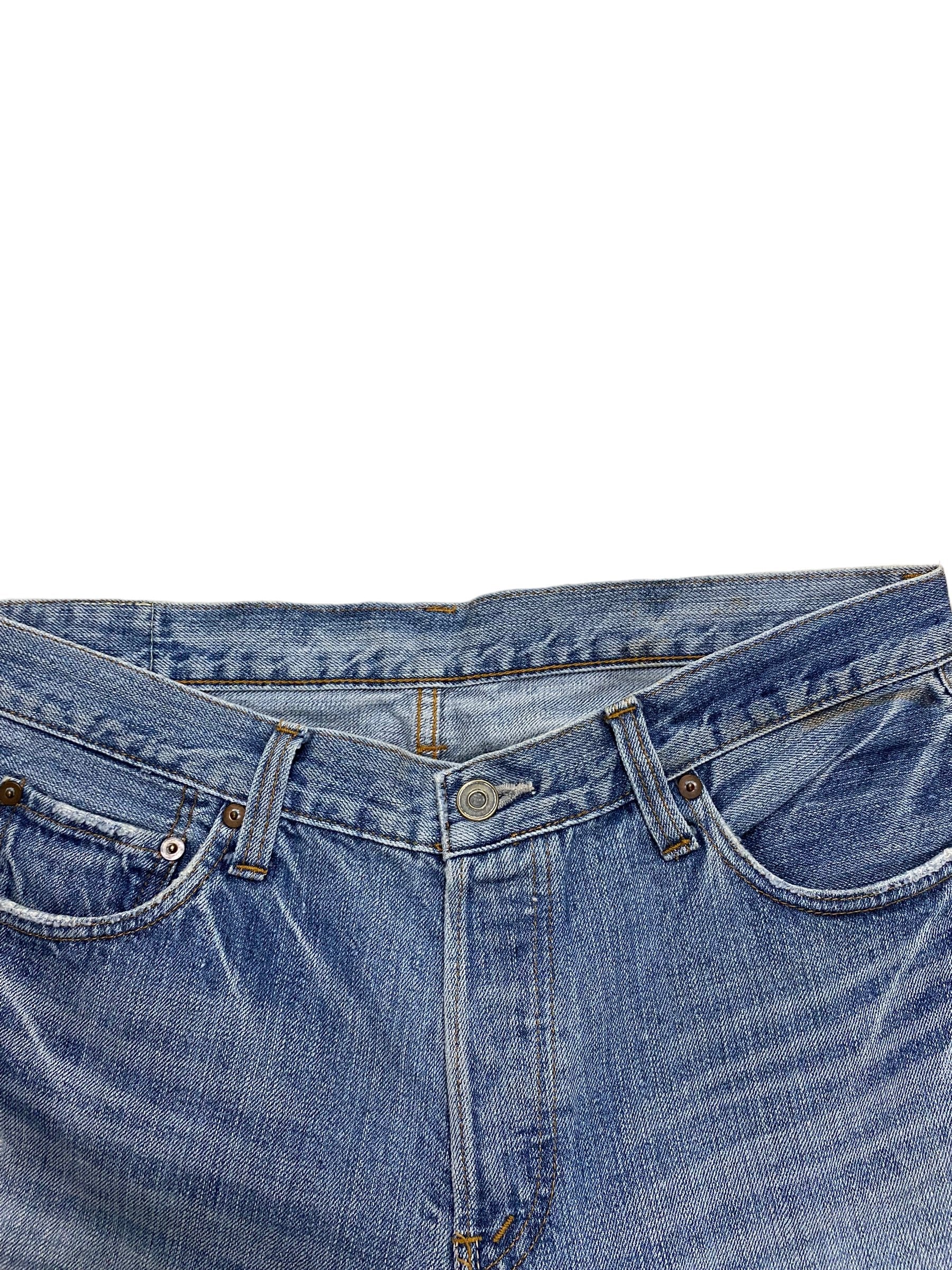 Johnbull Patchwork/Bandage Style Denim