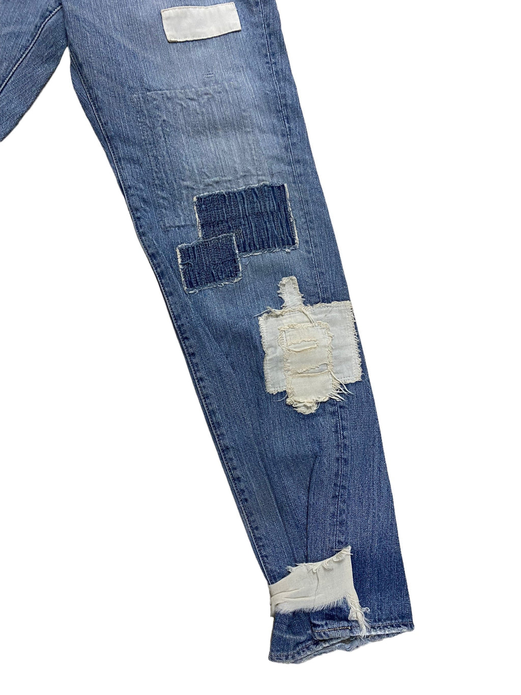 Johnbull Patchwork/Bandage Style Denim