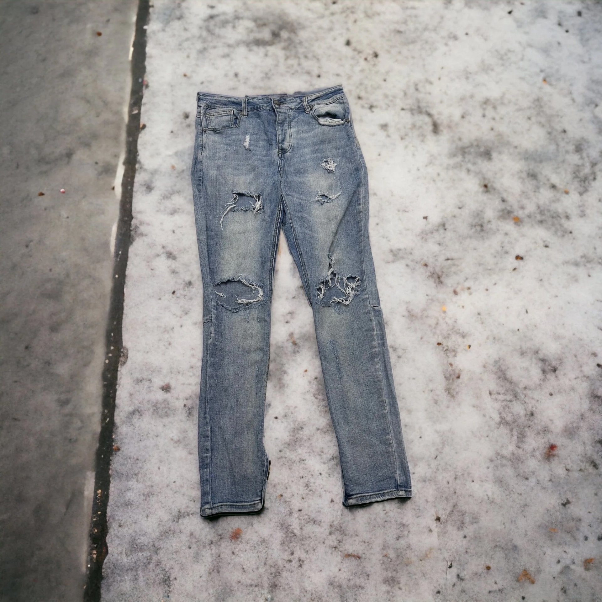 Sixth June Paris Skinny Distressed Denim