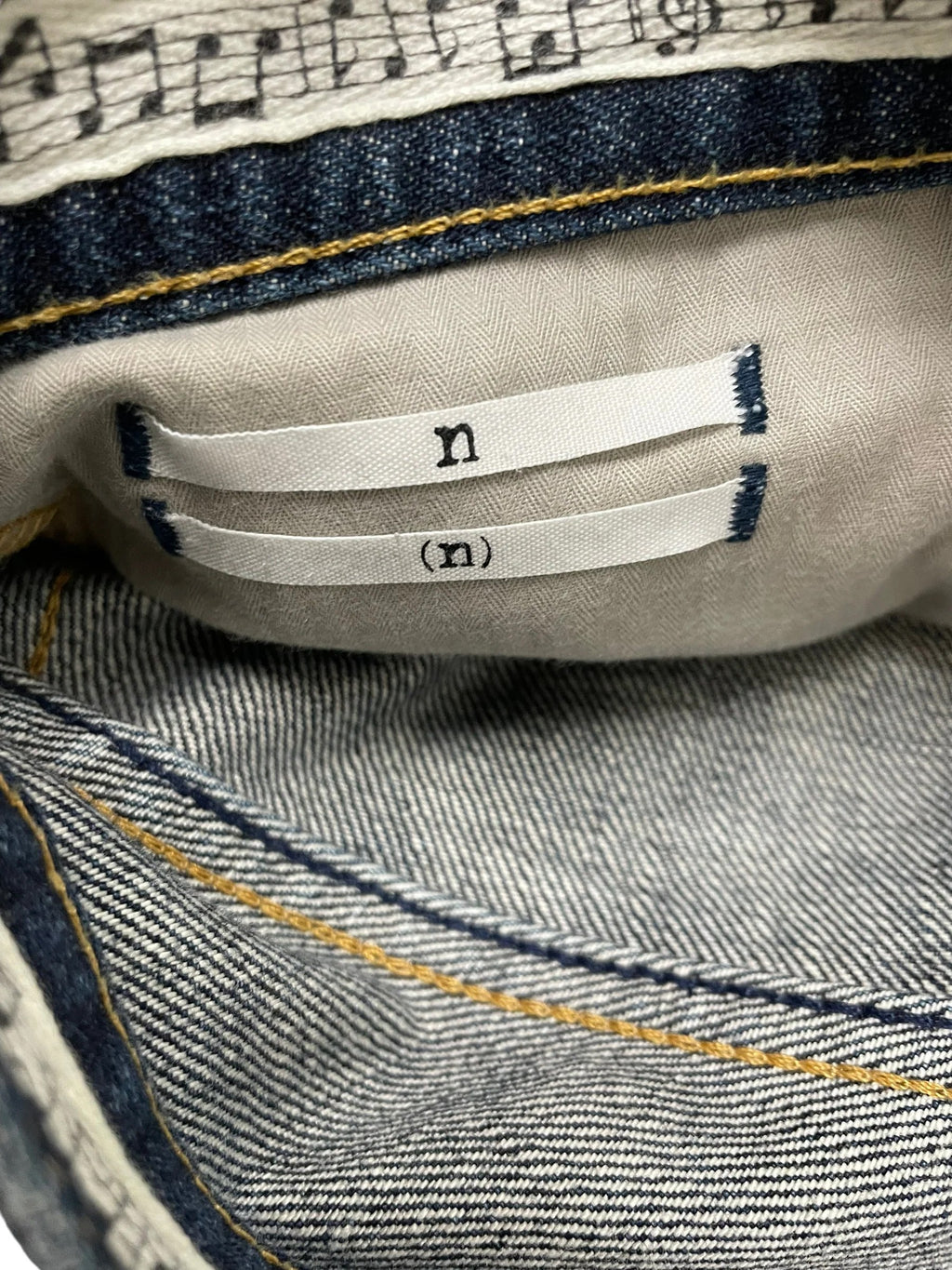 Number (N)ine Paint Splatter Denim