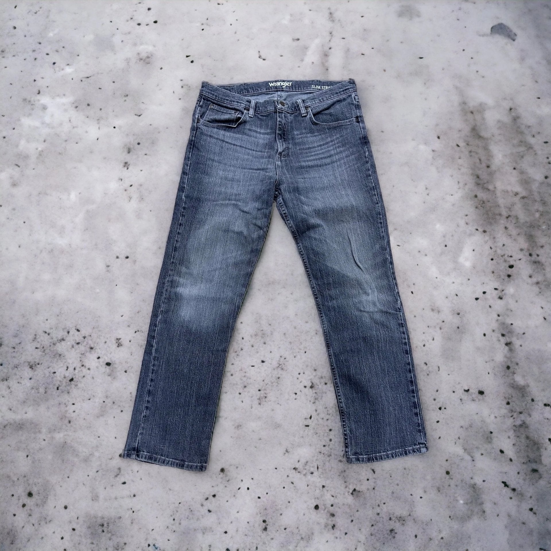 Wrangler Gray Faded Jeans