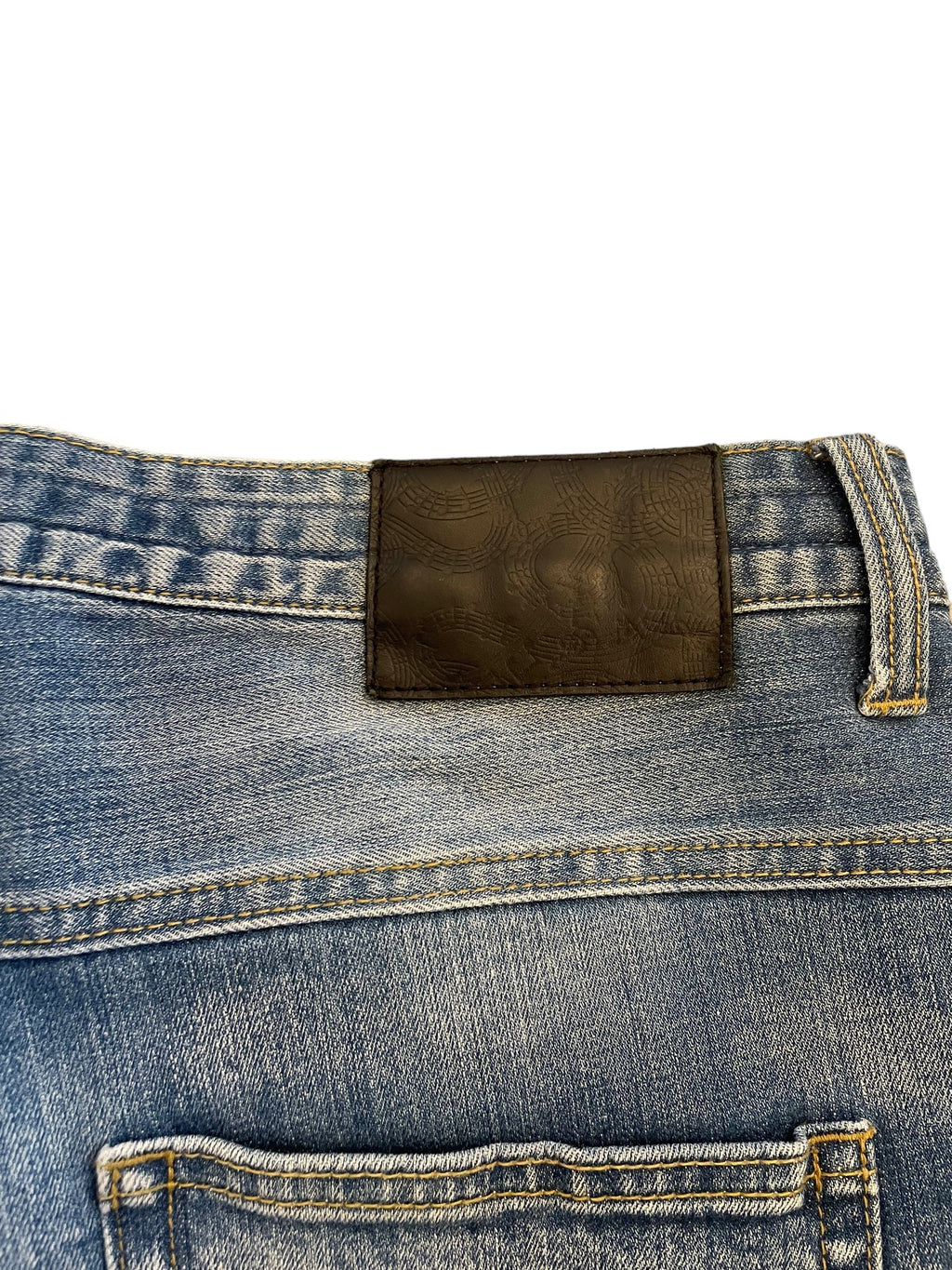 Number (n)ine paint/bandana jeans